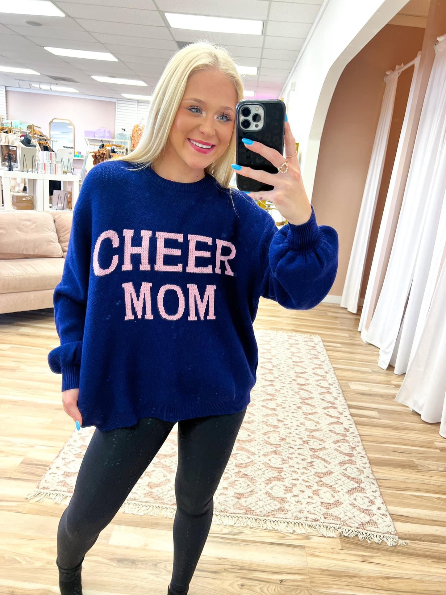 Cheer Mom Knit Sweater