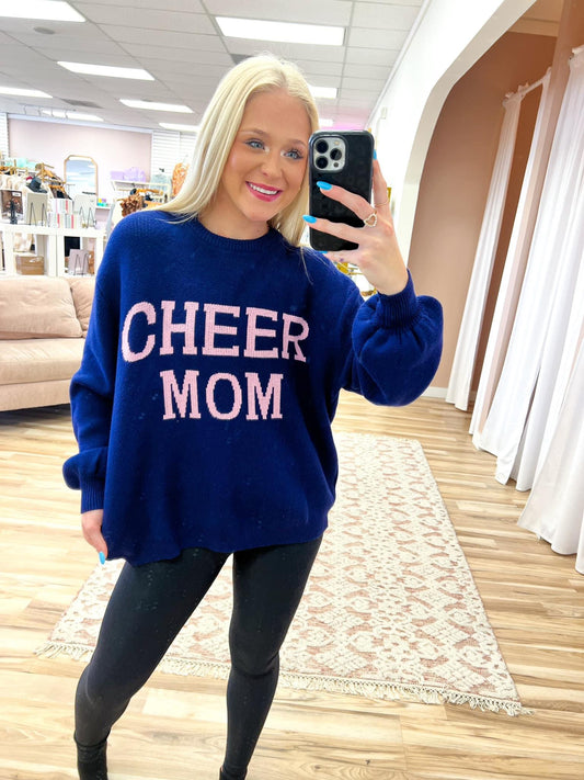Cheer Mom Knit Sweater
