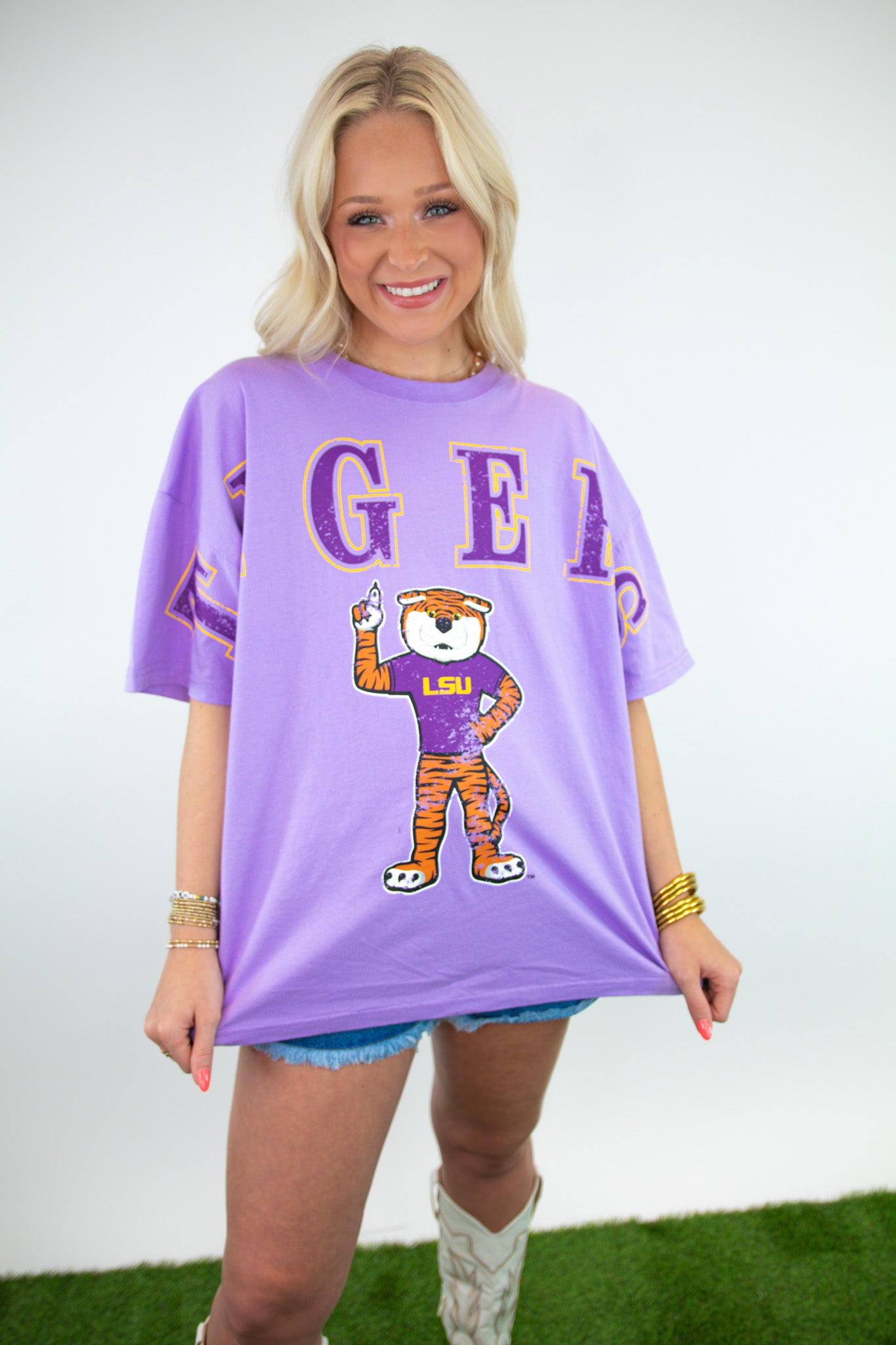 Tigers Licensed Oversized Game Day Tee