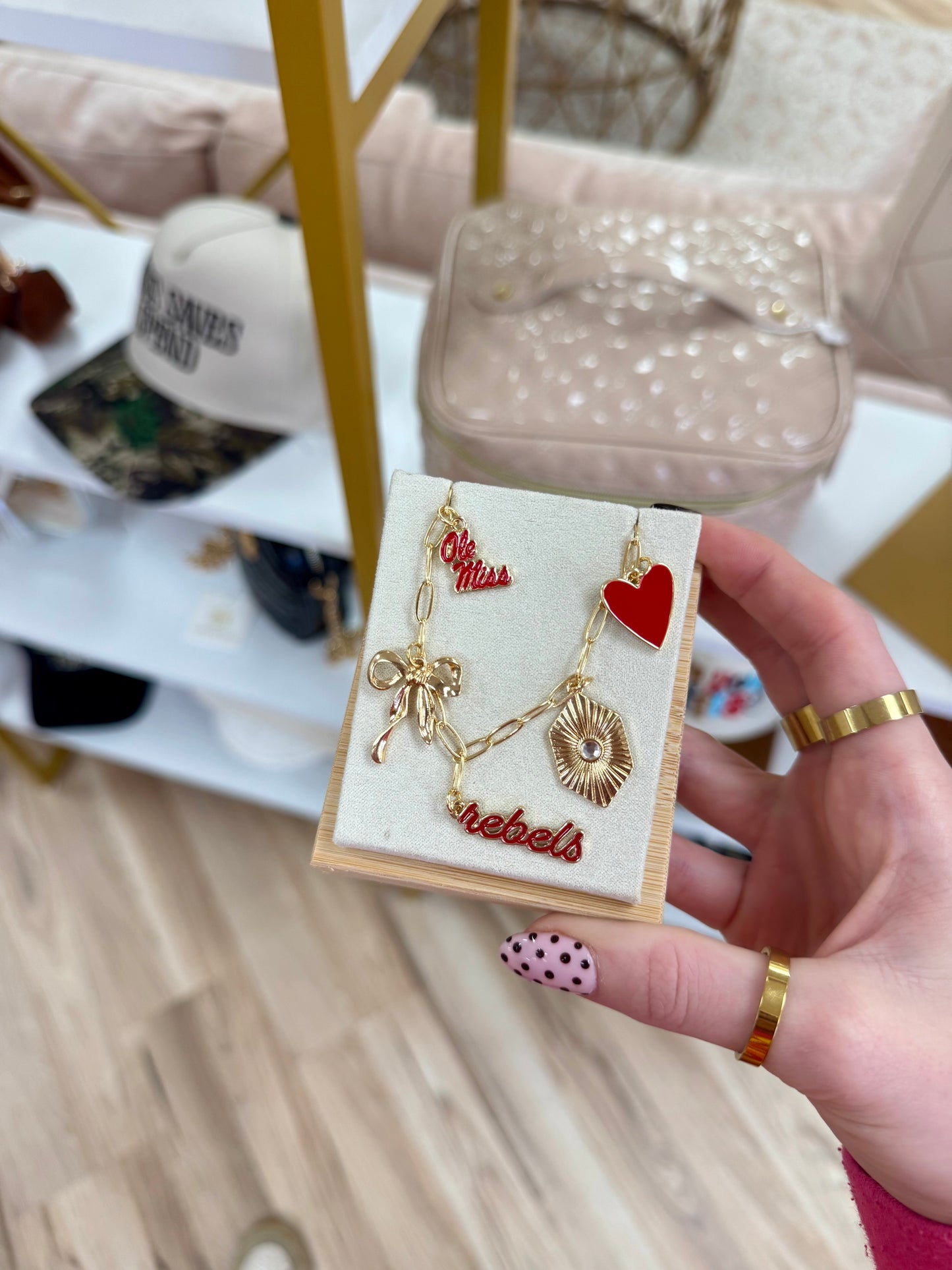 Rebs Paper Clip Charm Necklace