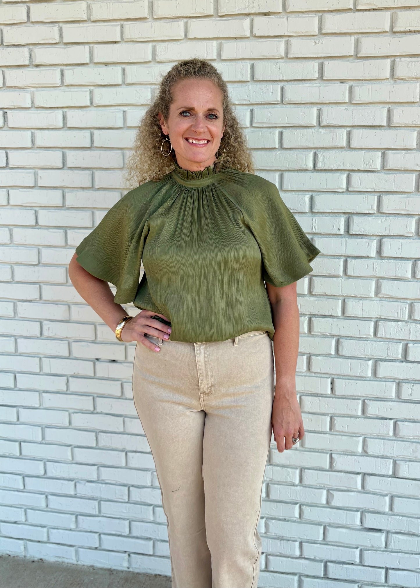 Olive Glow Blouse