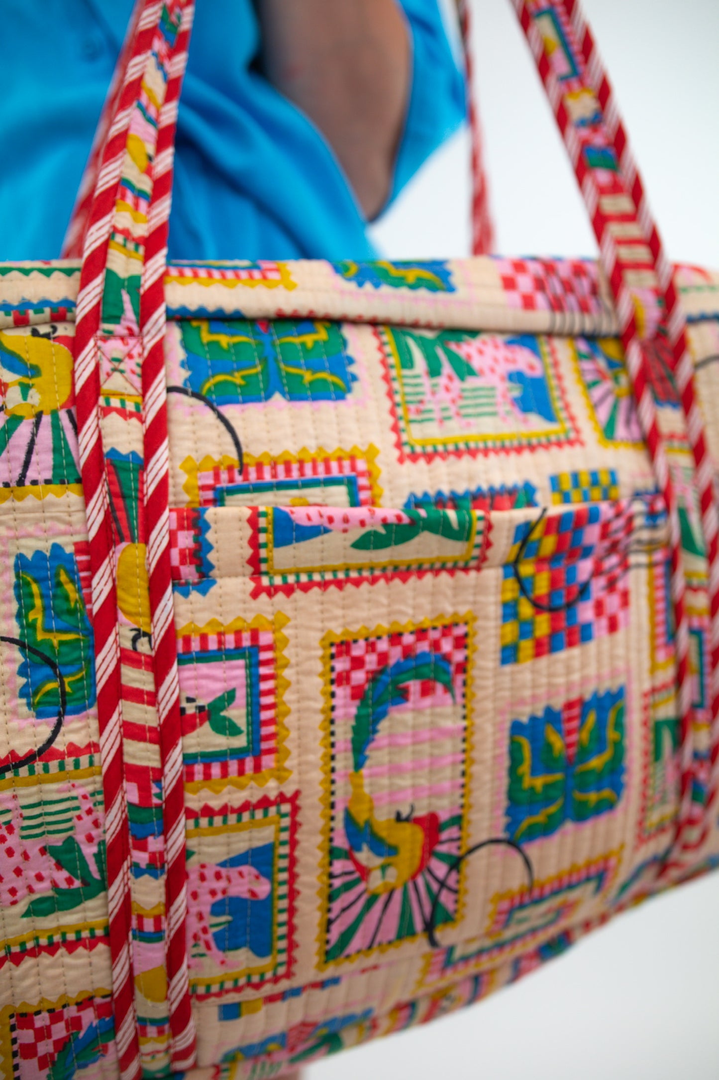 Tropical Quilted Duffle Bag