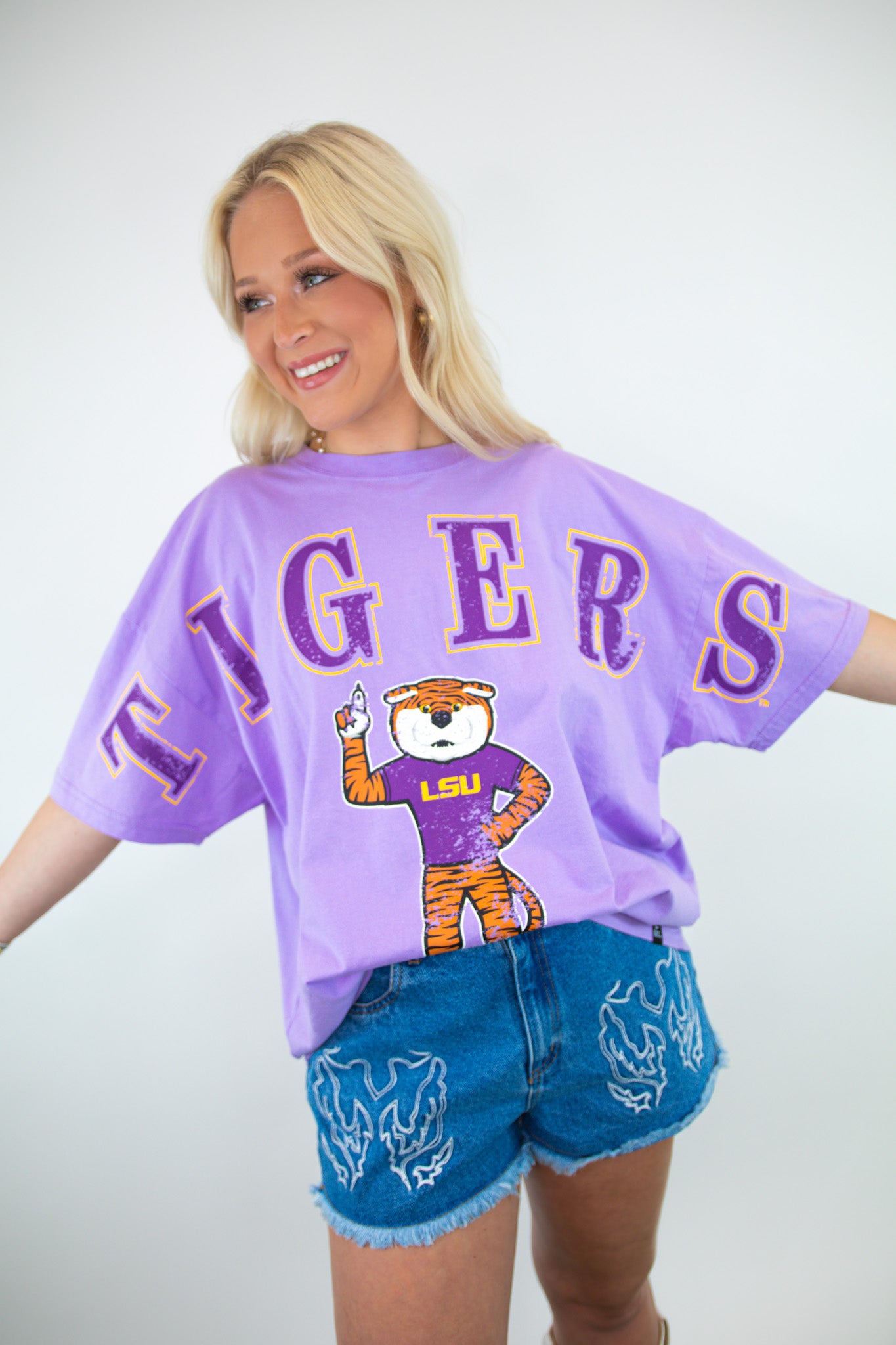 Tigers Licensed Oversized Game Day Tee