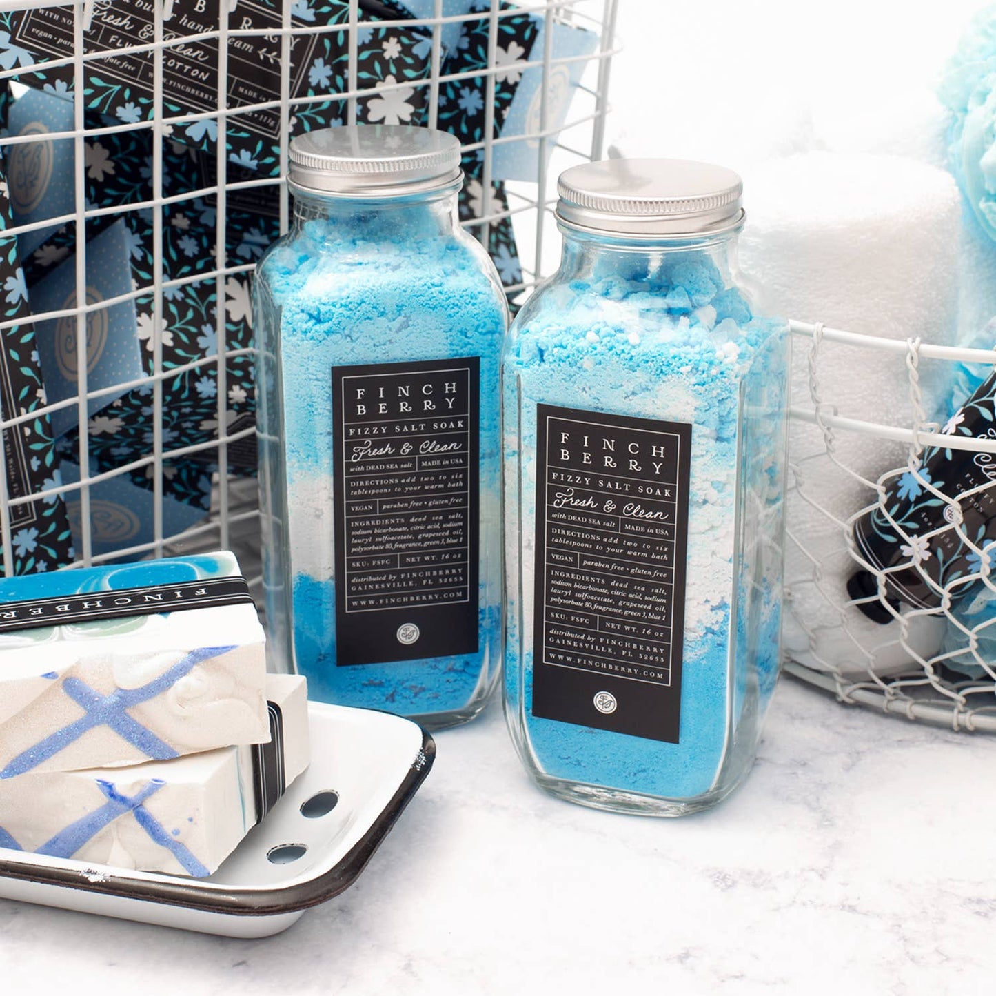 FinchBerry Fresh & Clean Cotton Blossom Soap