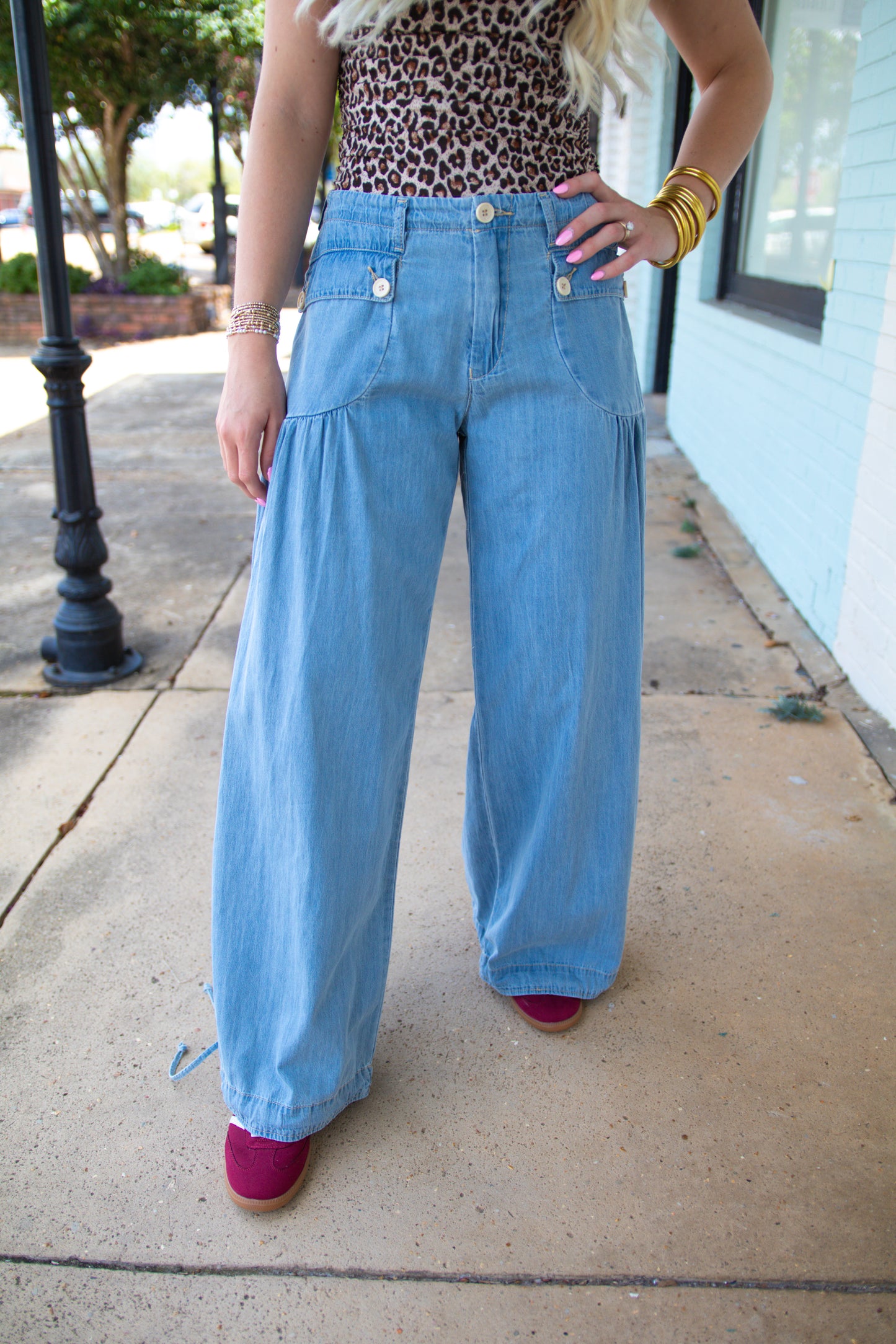Cotton Denim Lotus Jean