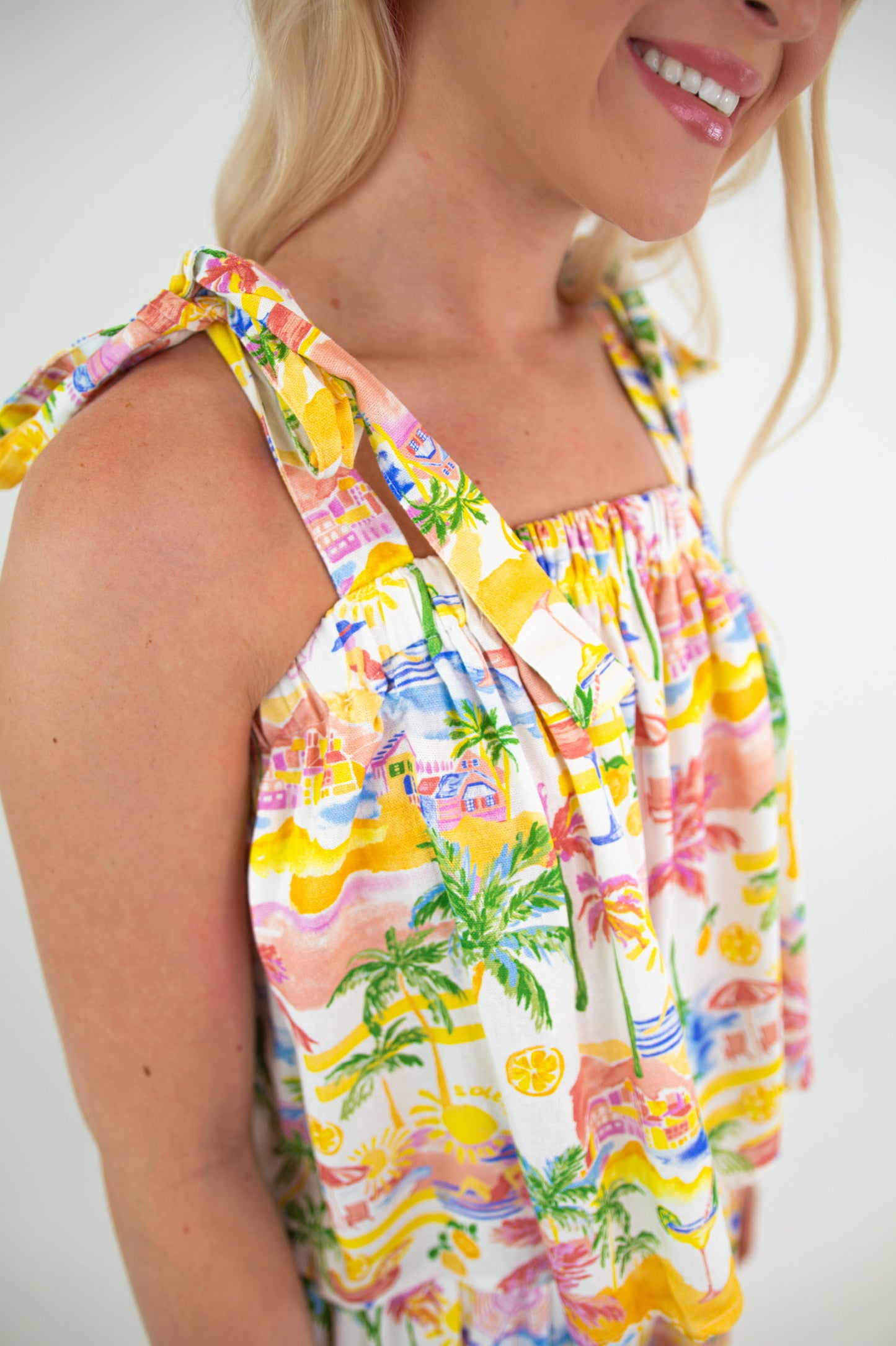 Tropical Print Cabana Tank