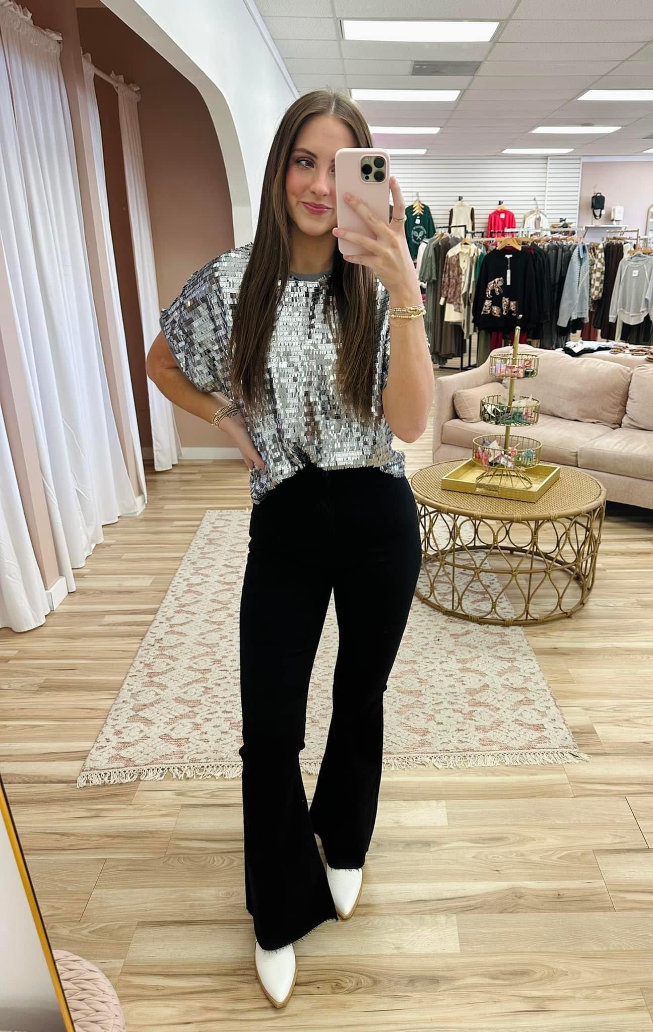 Sequin Disco Top