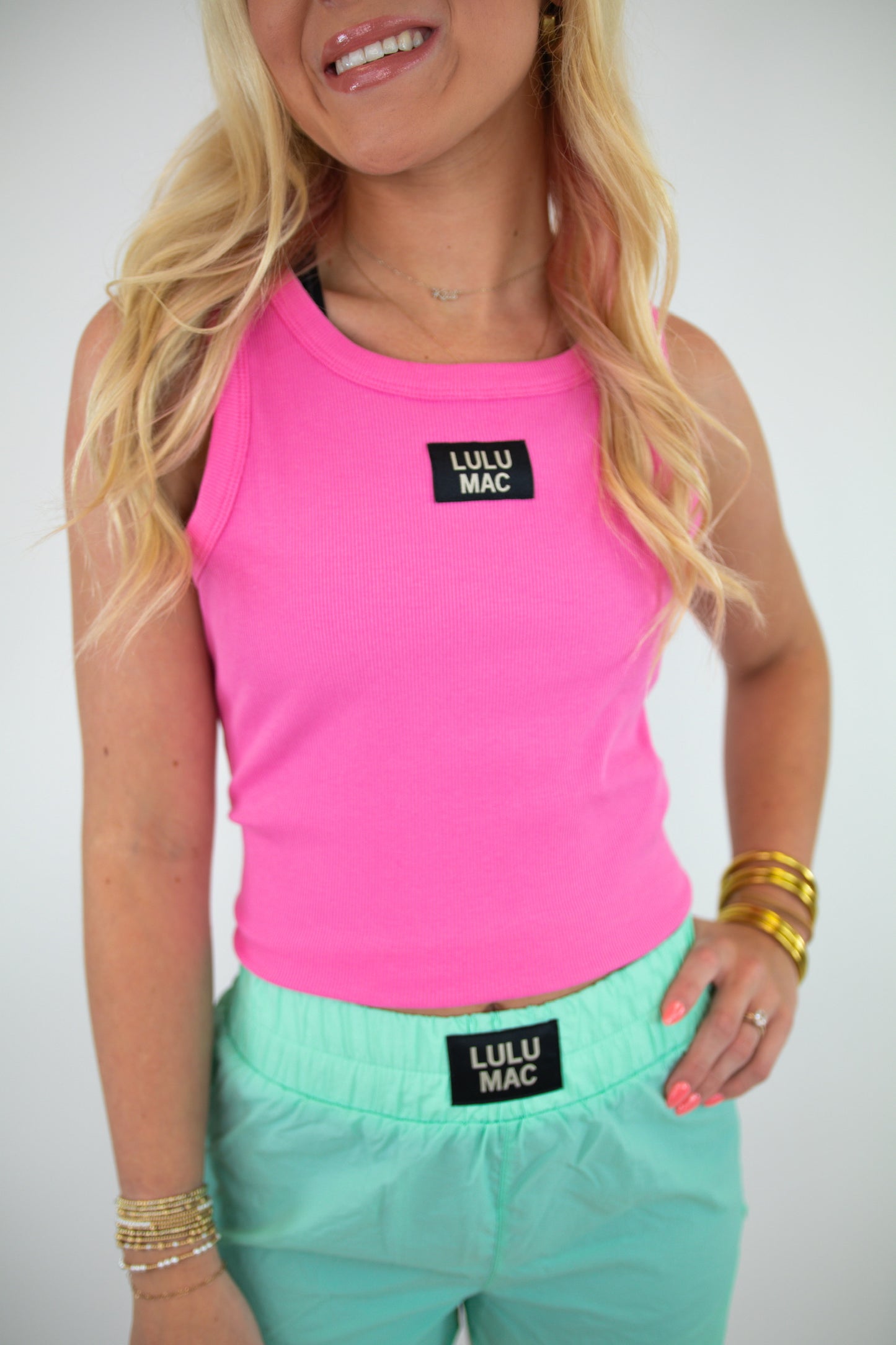BubbleGum Pink LULU MAC Tank Top