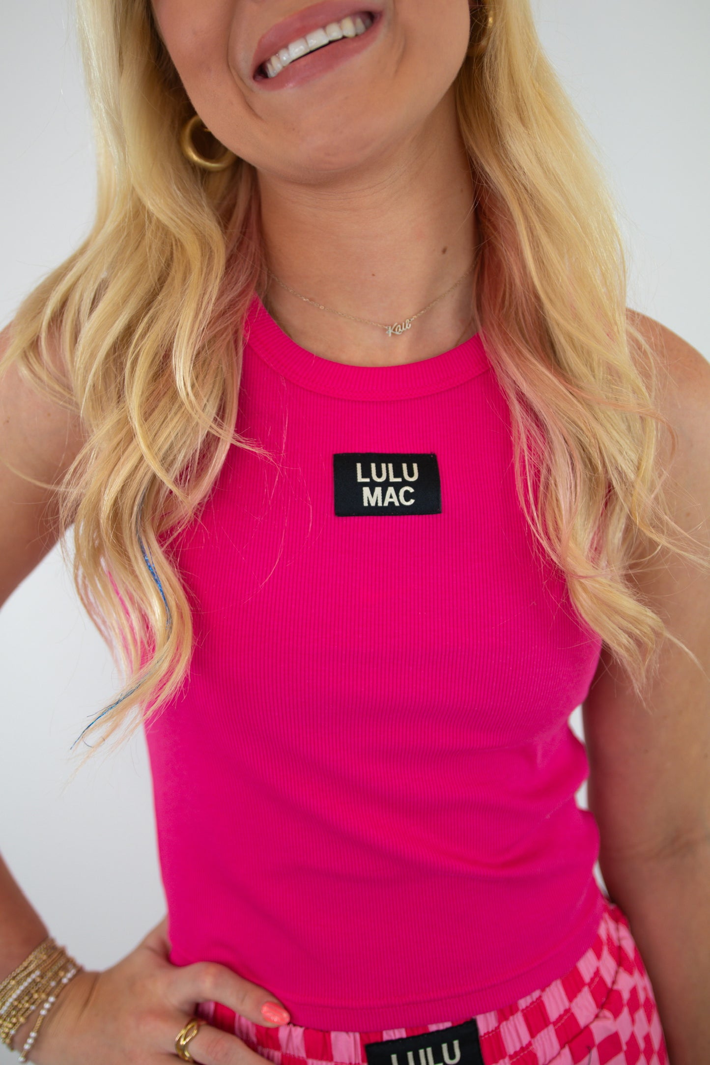 Hot Pink Lulu Mac Tank Top
