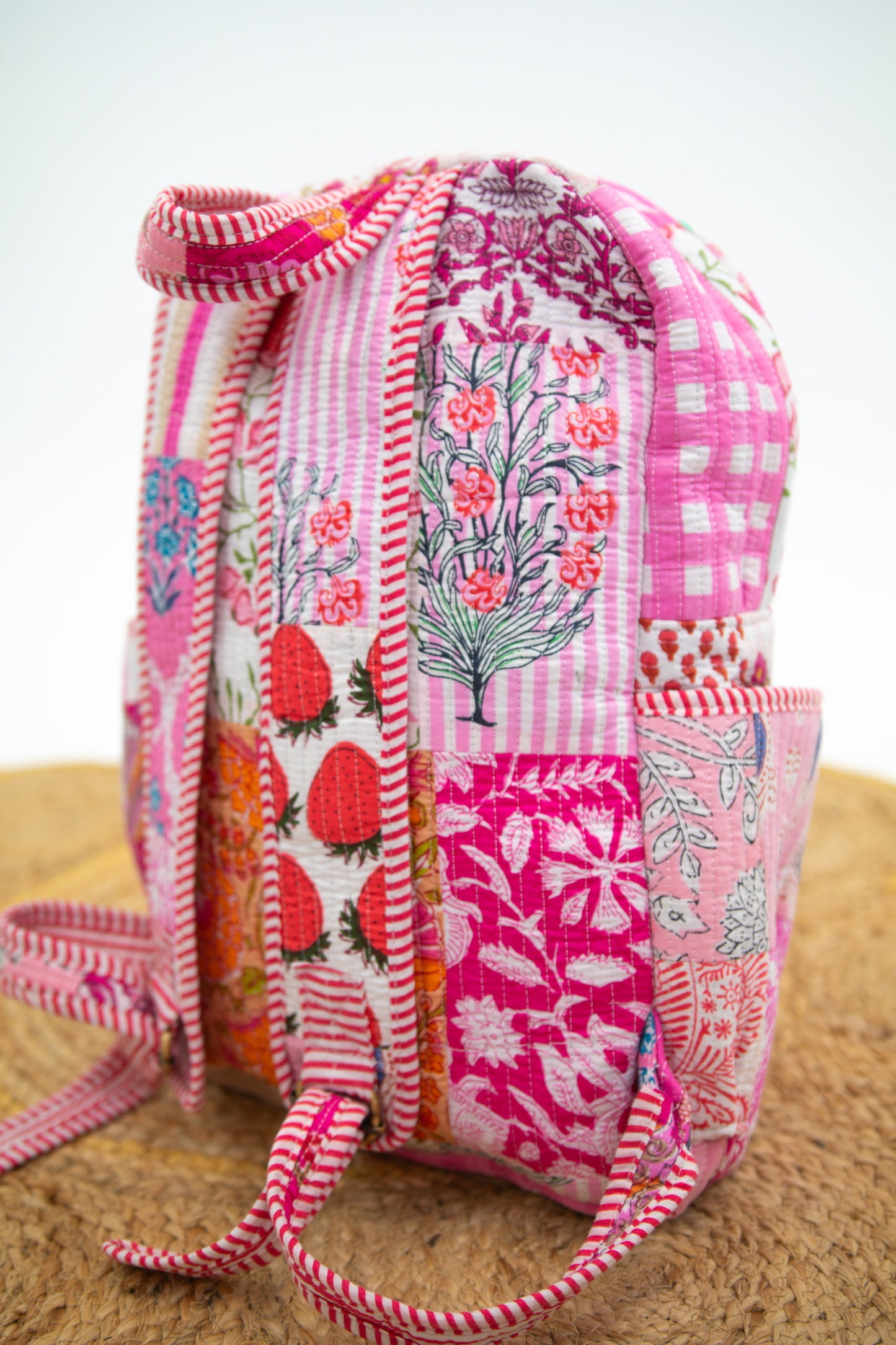 Pink Patchwork Quilted Bags