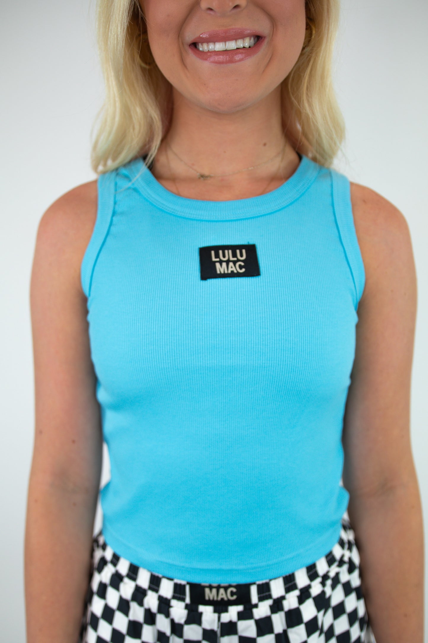 Blue Lulu Mac Tank