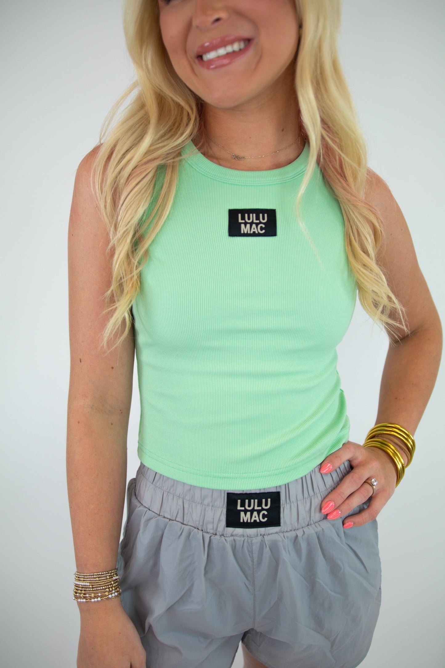 Mint Lulu Mac Tank Top