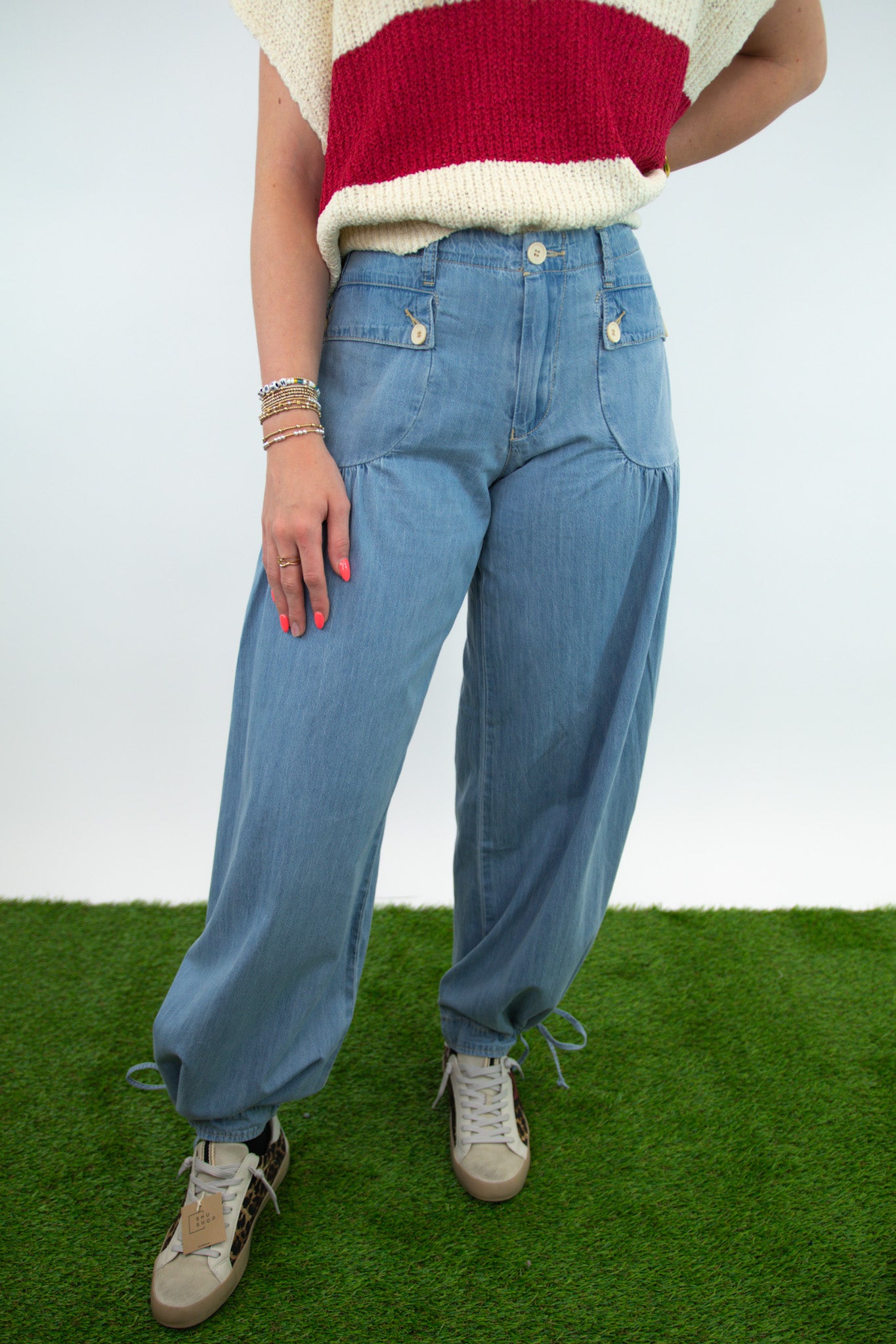 Cotton Denim Lotus Jean