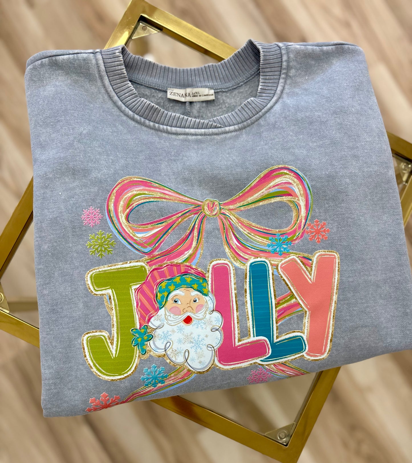 Jolly Santa Graphic Sweatshirt