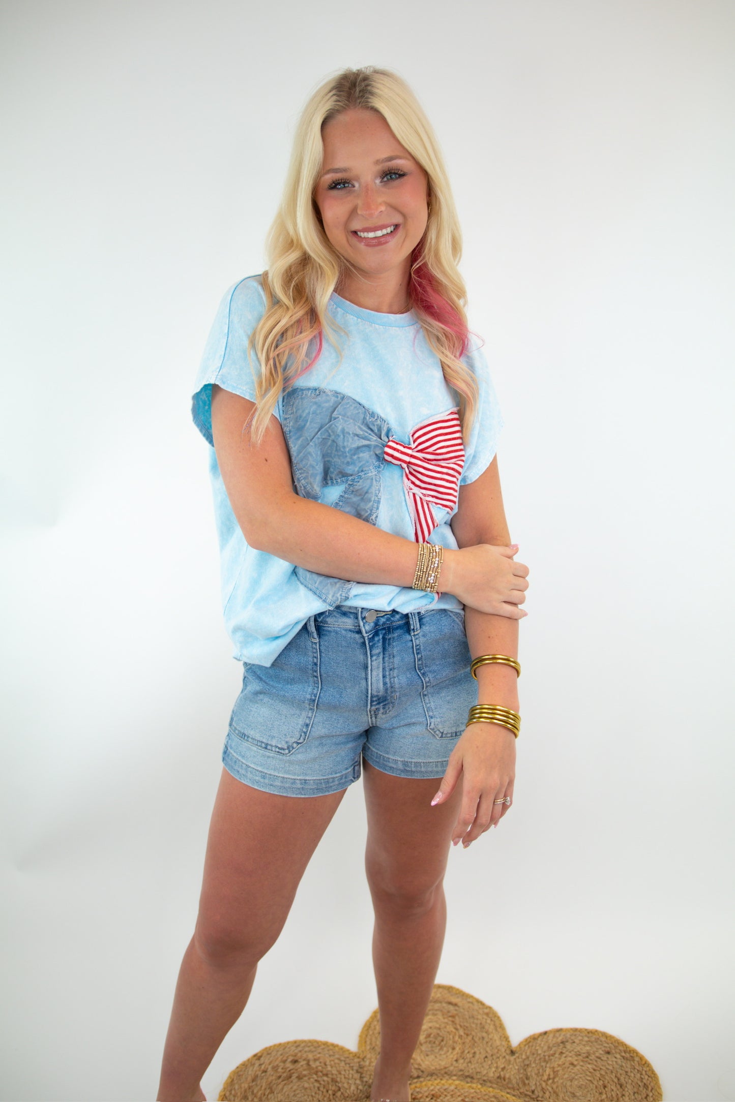 Americana Mineral Wash Bow Top