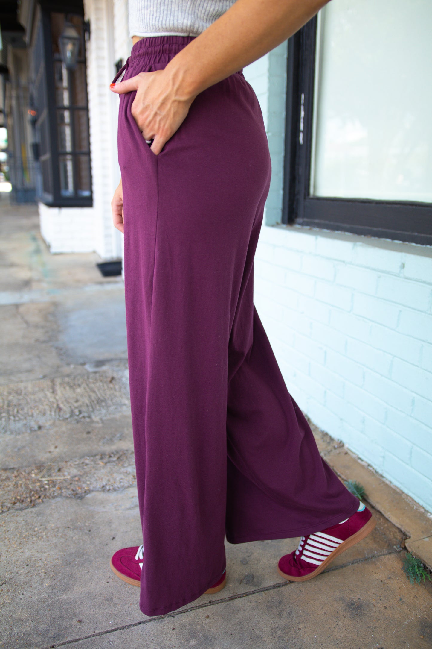Knit Casual Drawstring Pants