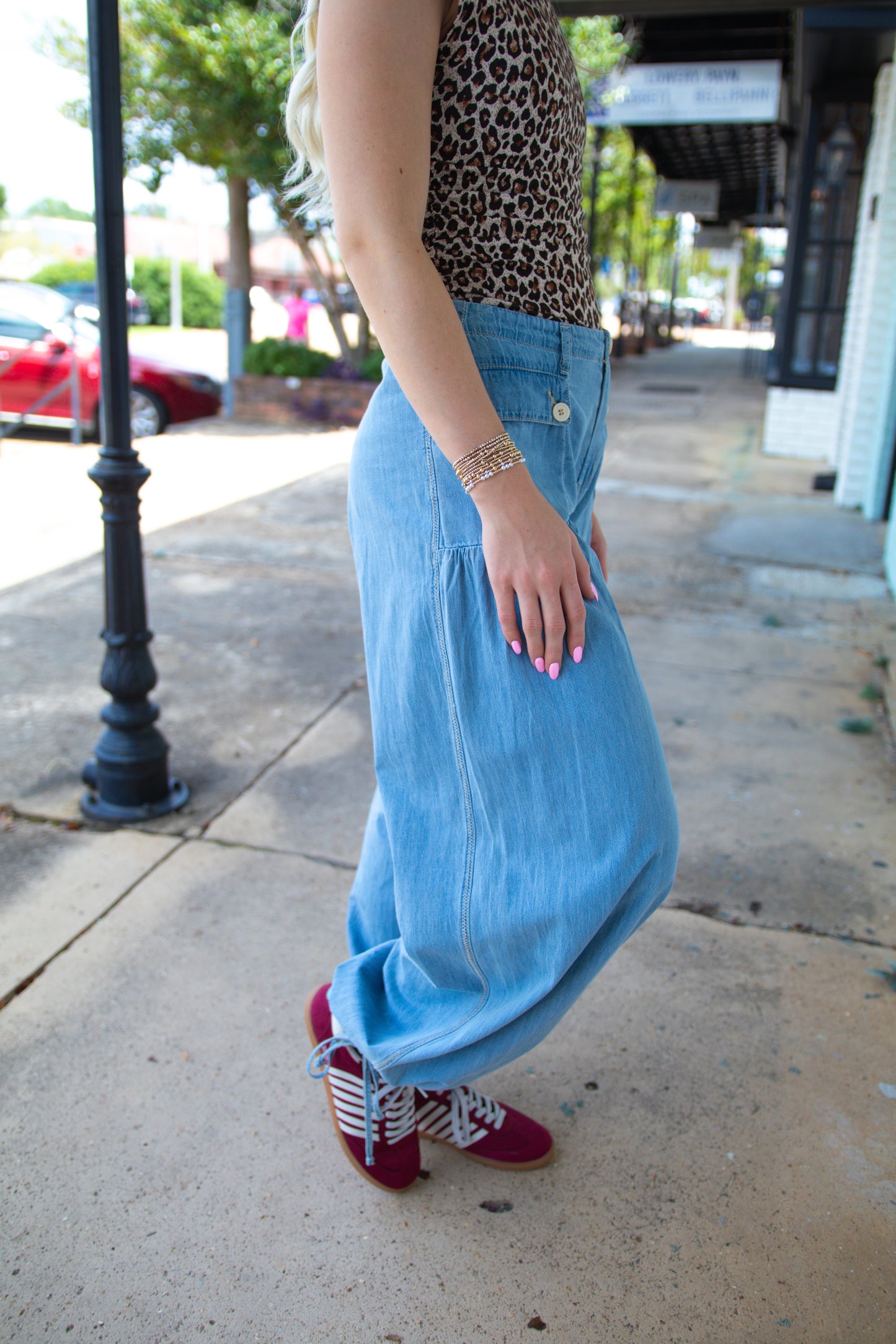 Cotton Denim Lotus Jean