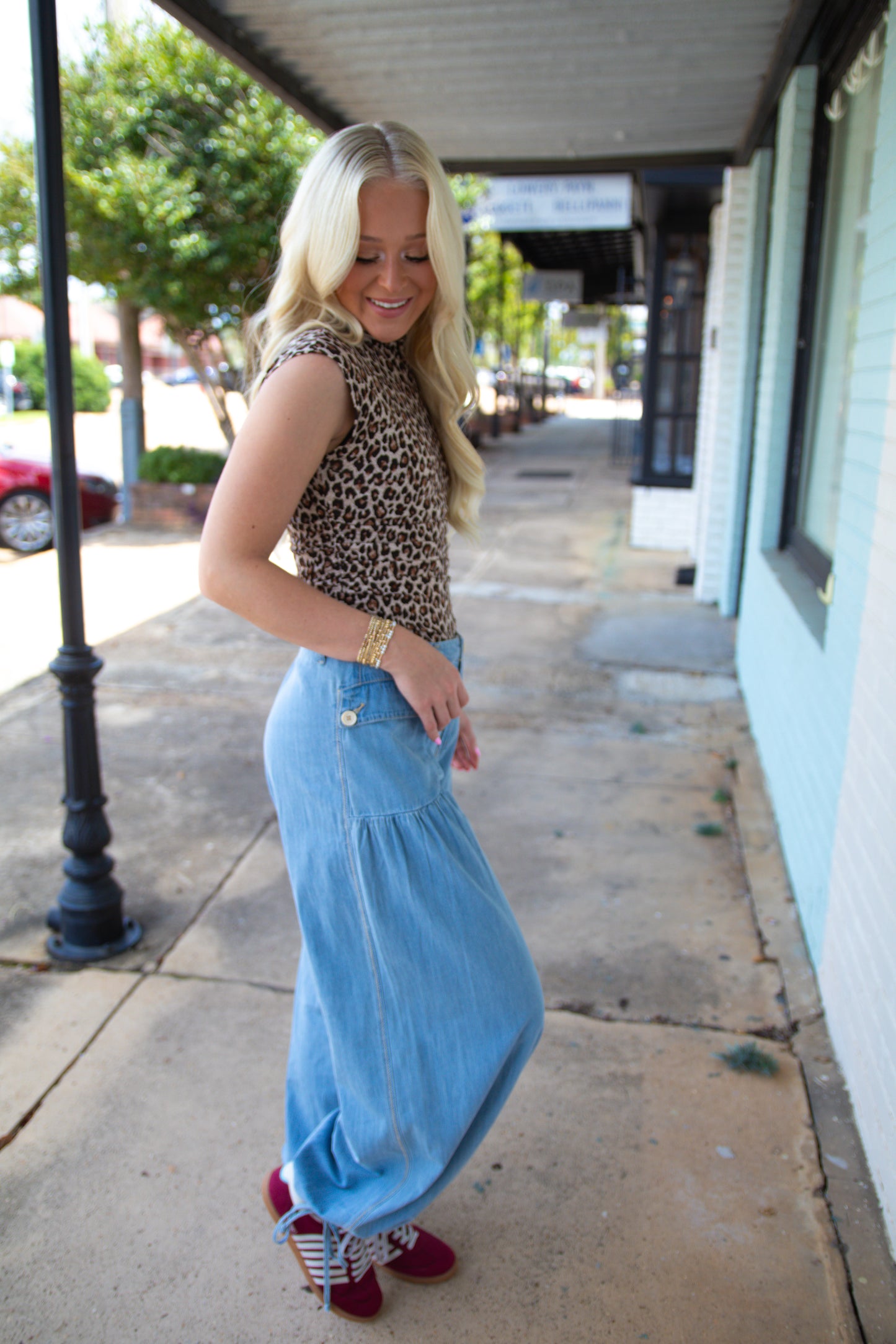 Cotton Denim Lotus Jean