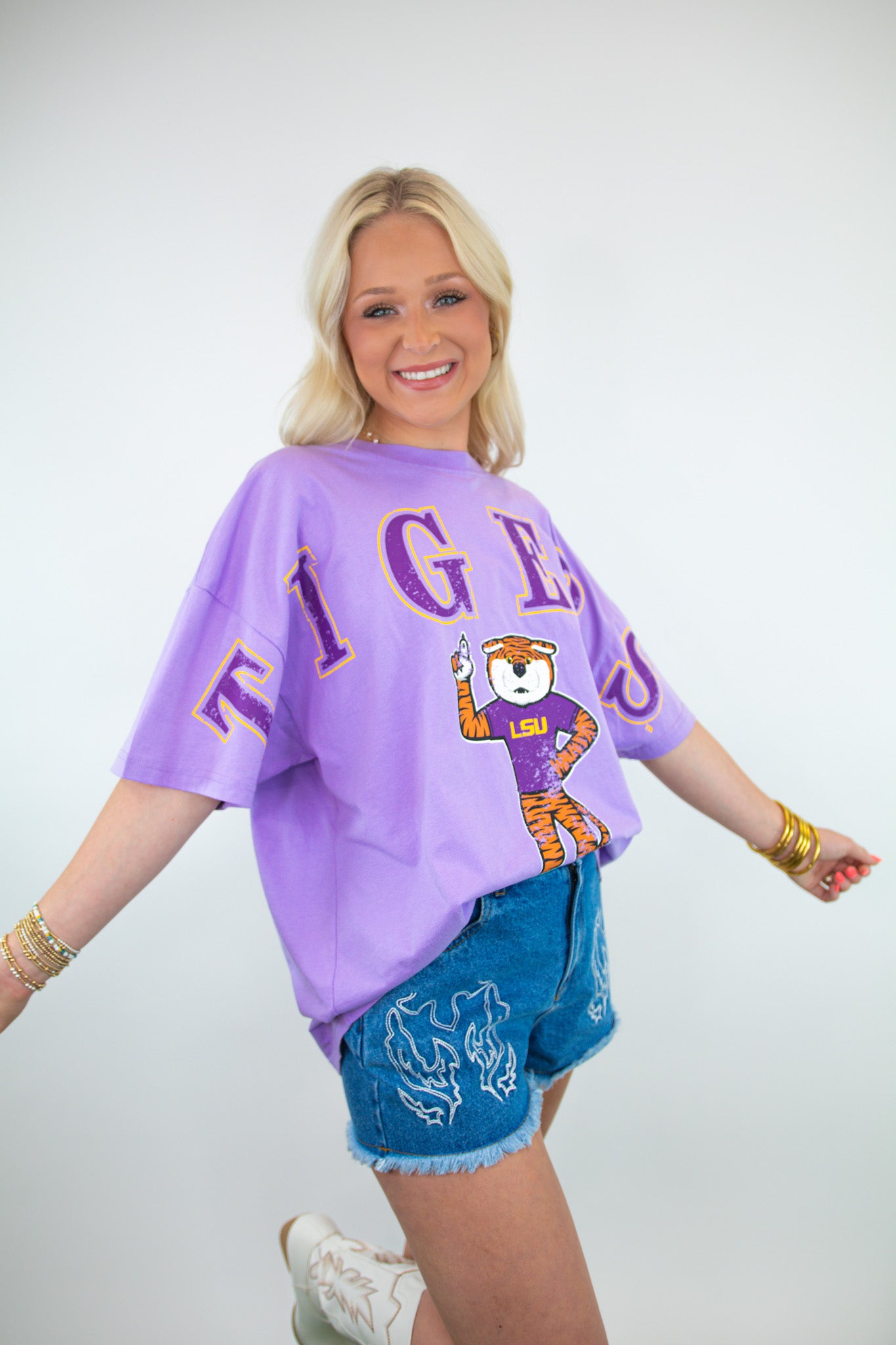 Tigers Licensed Oversized Game Day Tee