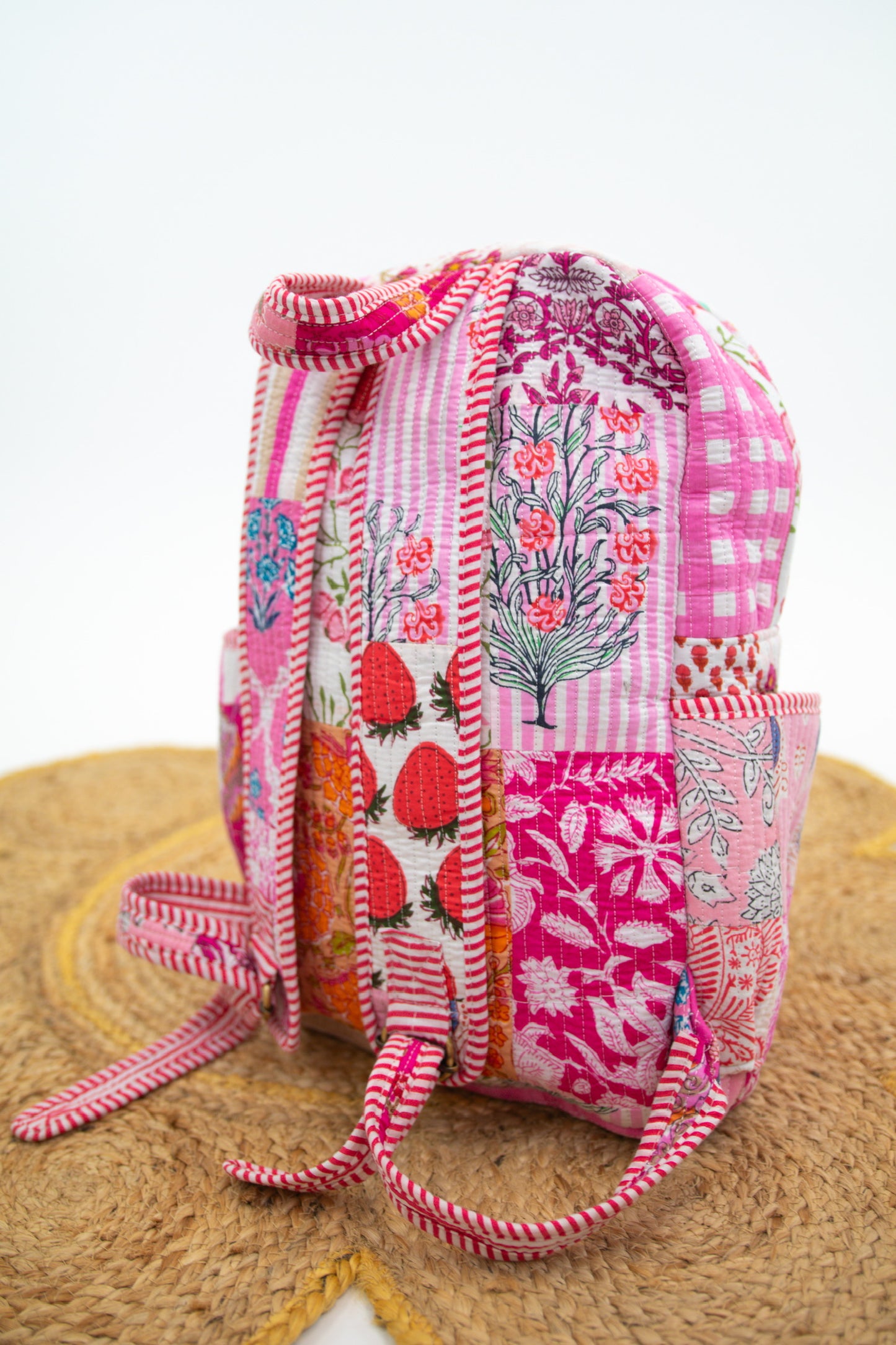 Pink Patchwork Quilted Bags