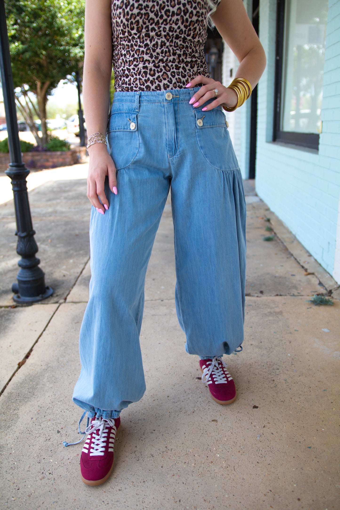 Cotton Denim Lotus Jean