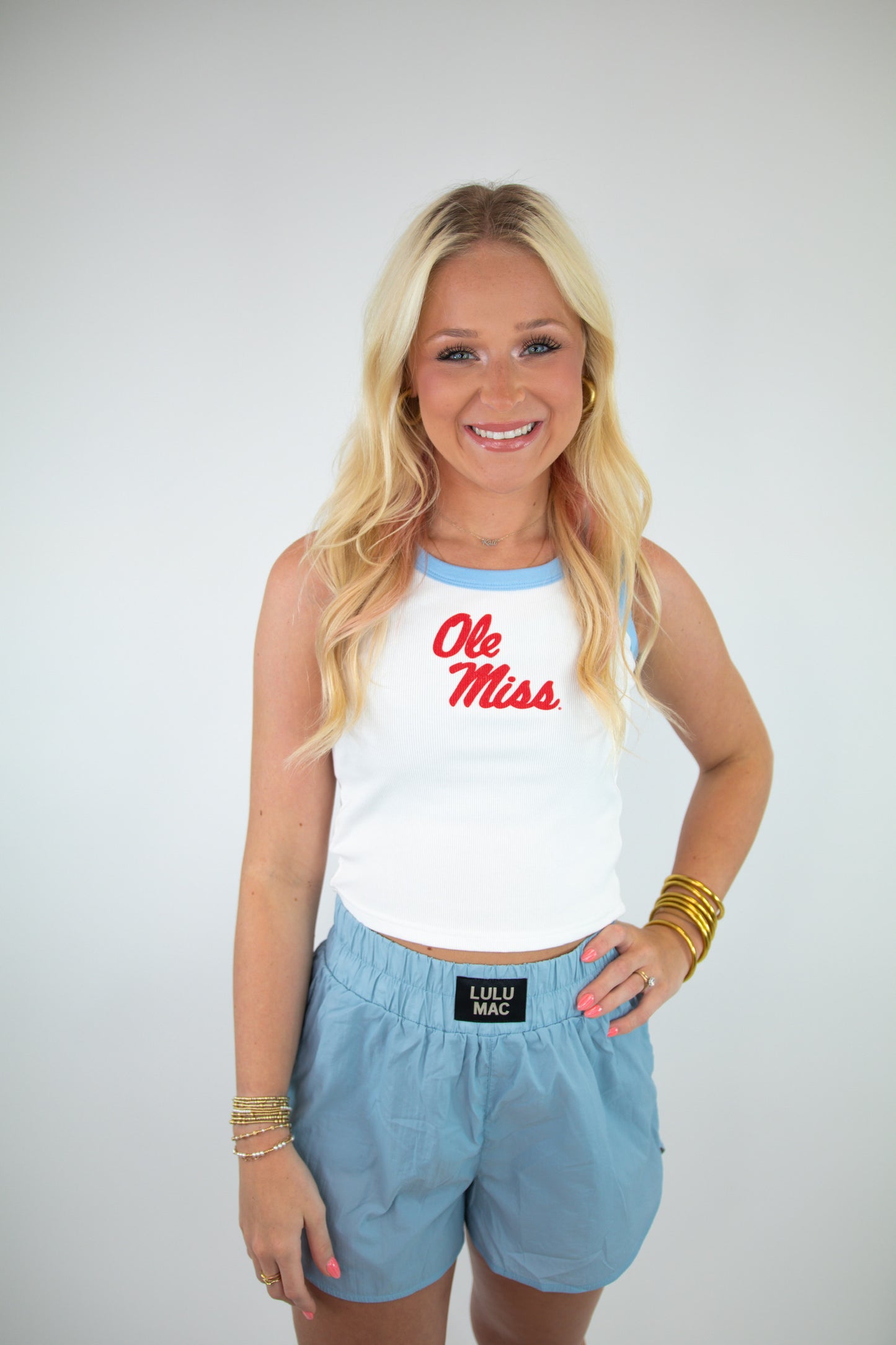 Light Blue Lulu Mac Shorts