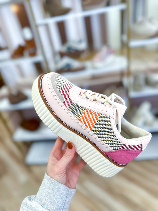Pink Combo Platform Sneakers