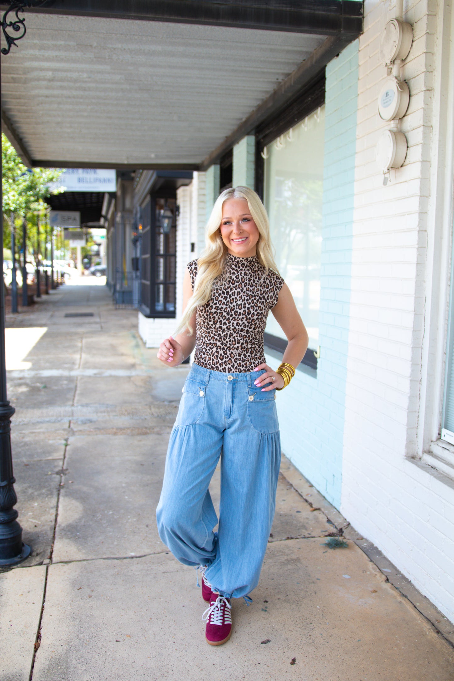 Cotton Denim Lotus Jean