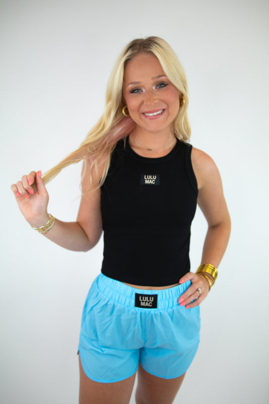 Blue Lulu Mac Shorts