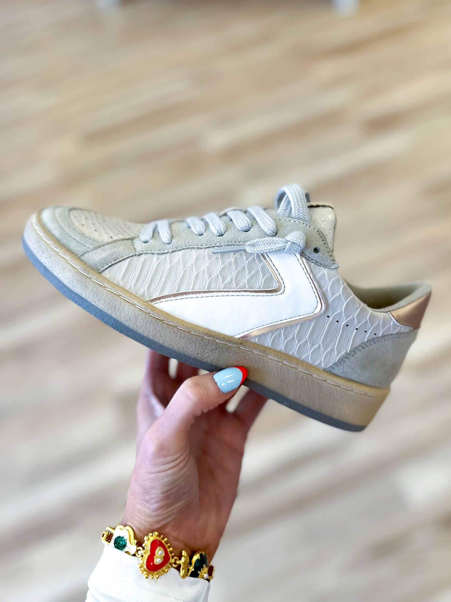 Beige Snake ShuShop Sneaker