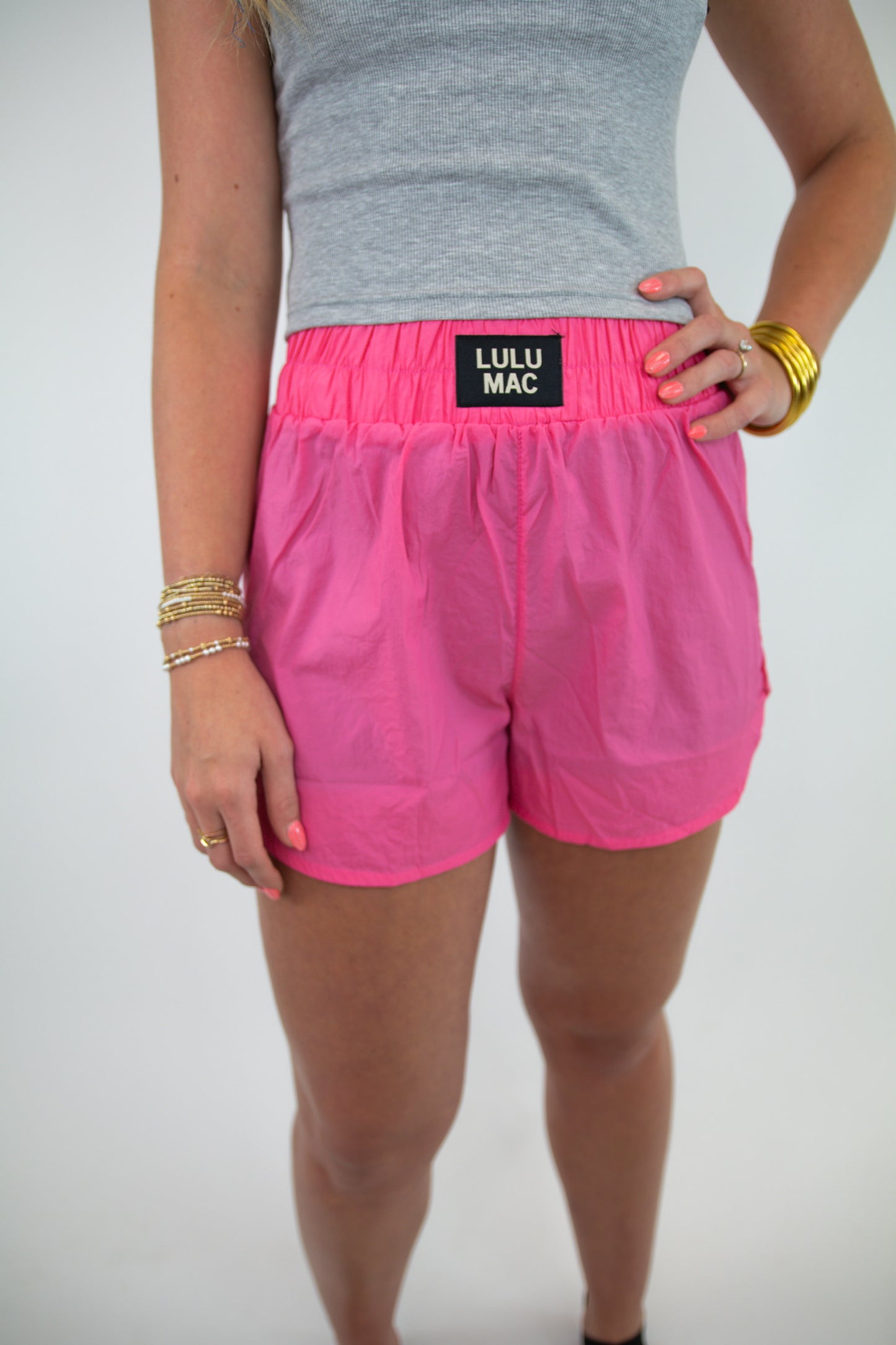 BubbleGum Pink Lulu Mac Shorts