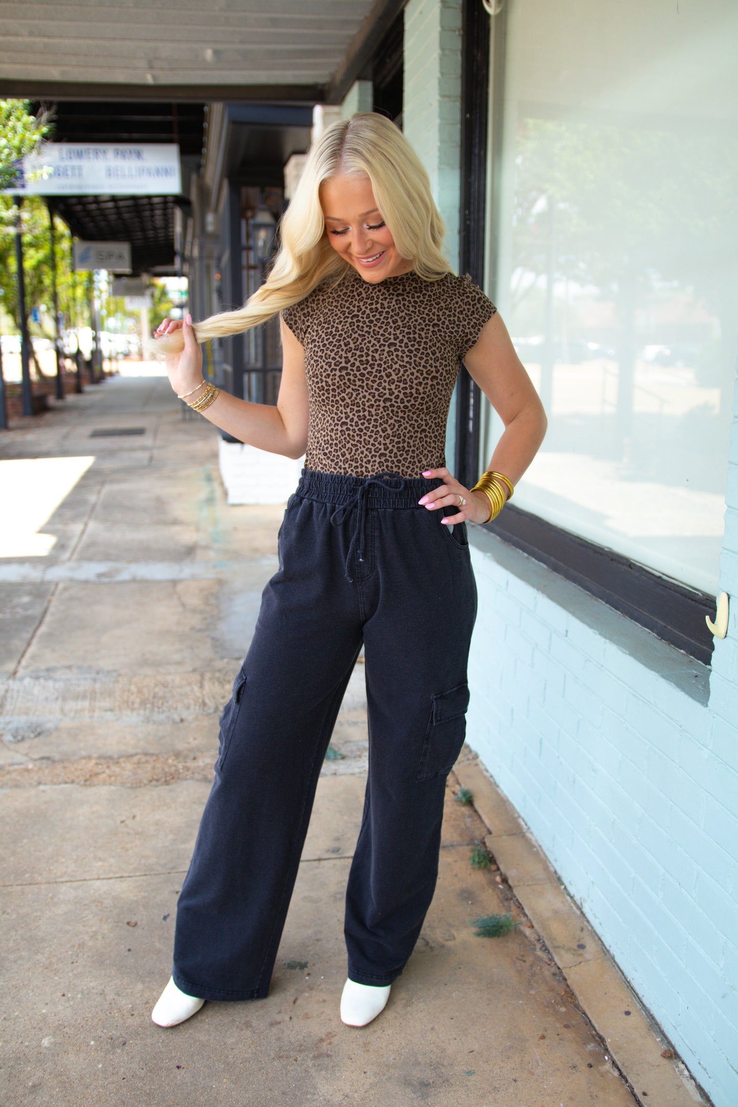 Short Sleeve Leopard Bodysuit