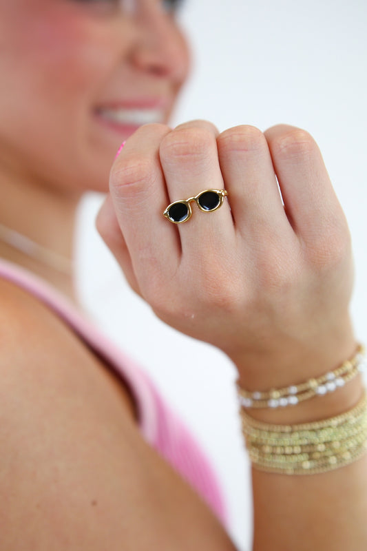 Dean 18K Gold Sunglasses Adjustable Ring
