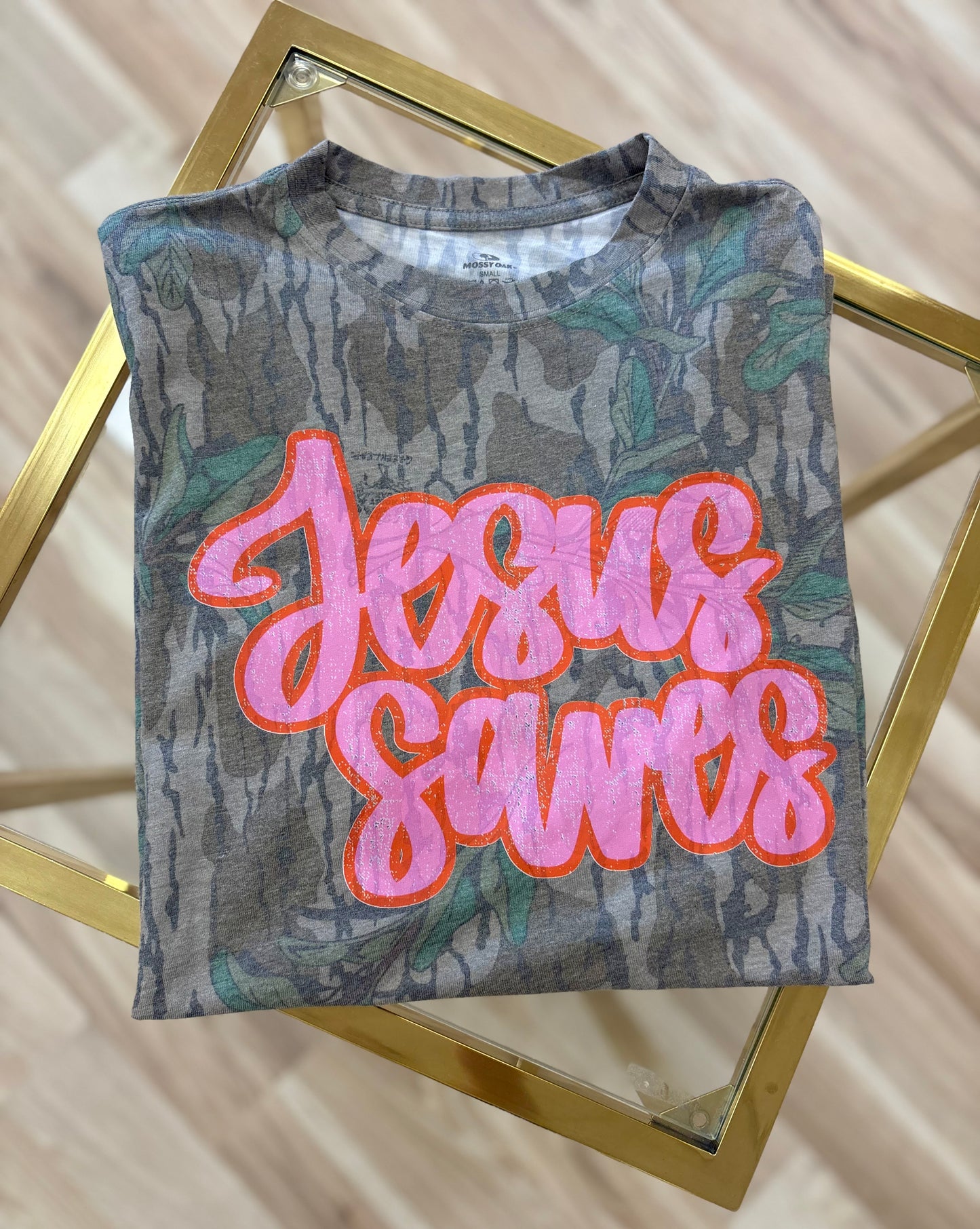 Mossy Oak Jesus Saves Graphic Tee