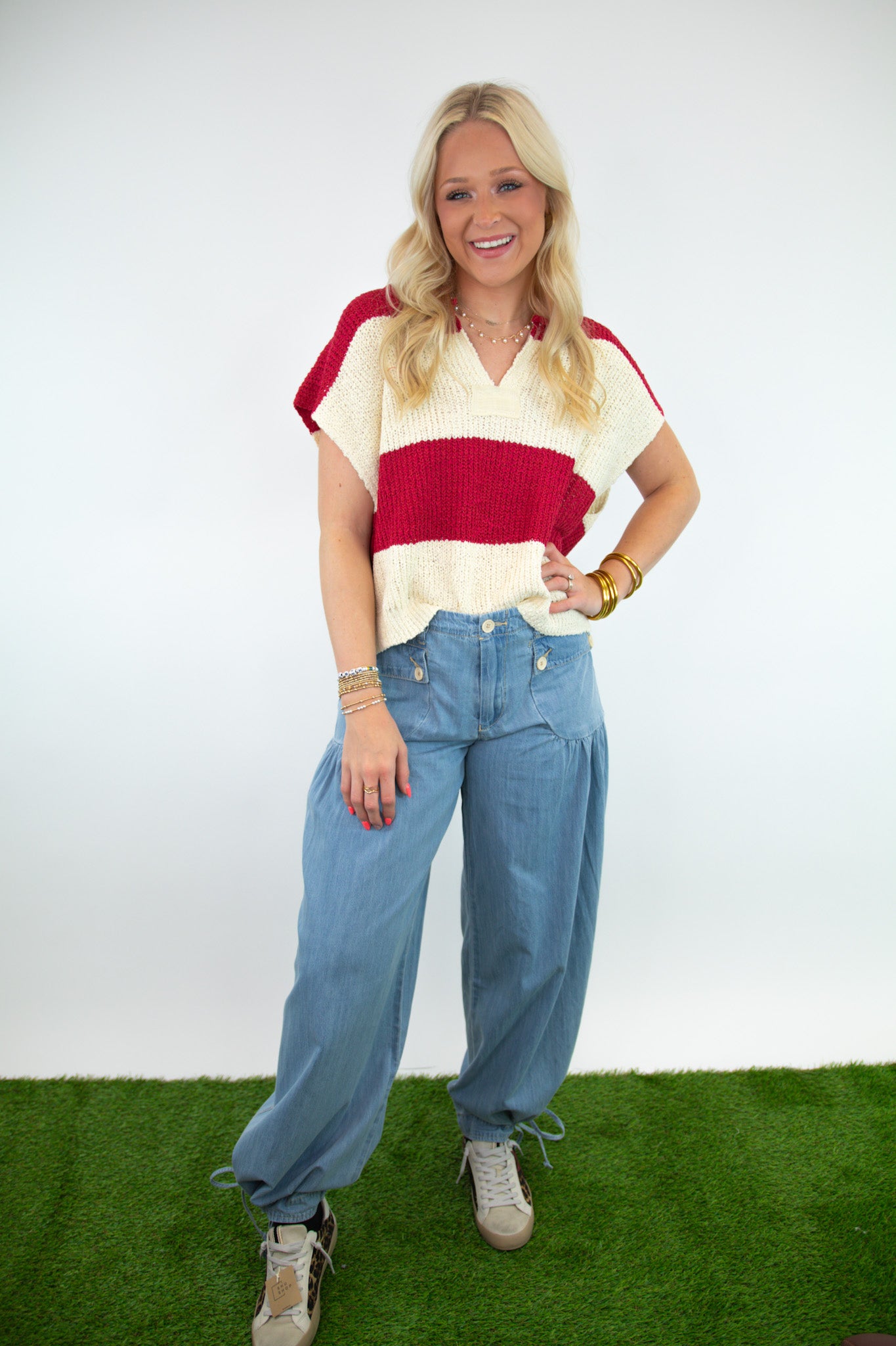 Cotton Denim Lotus Jean