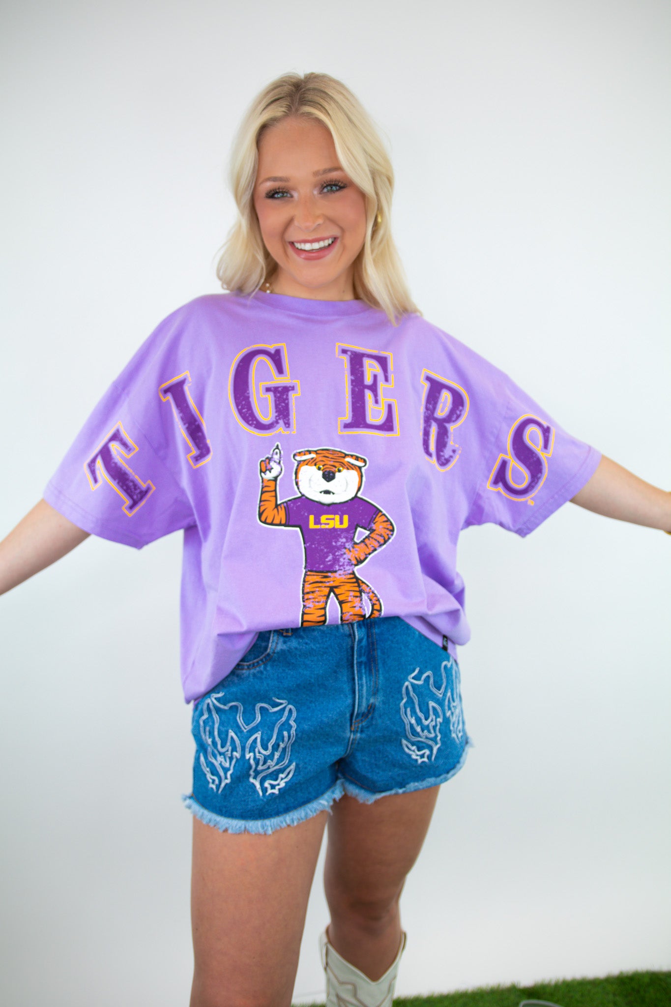 Tigers Licensed Oversized Game Day Tee