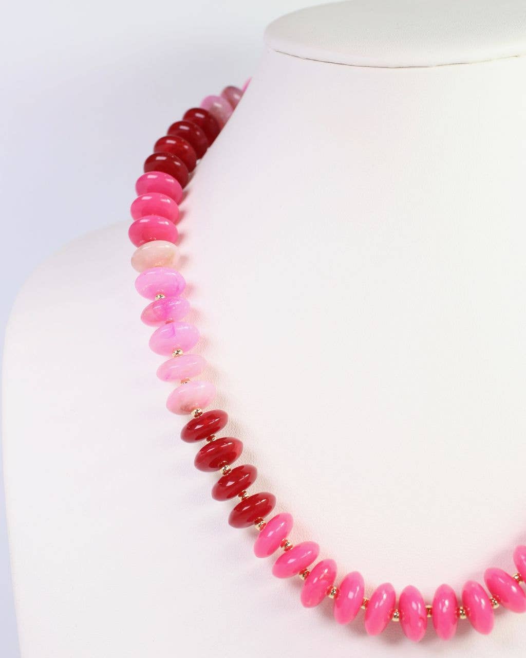Belfast Stone Necklace Pink