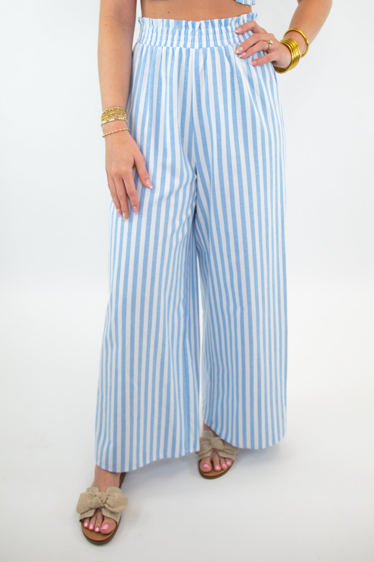 Blue Beachy Striped Set
