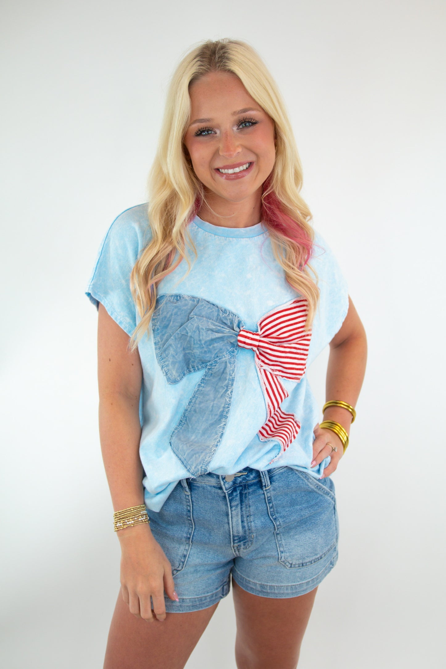 Americana Mineral Wash Bow Top