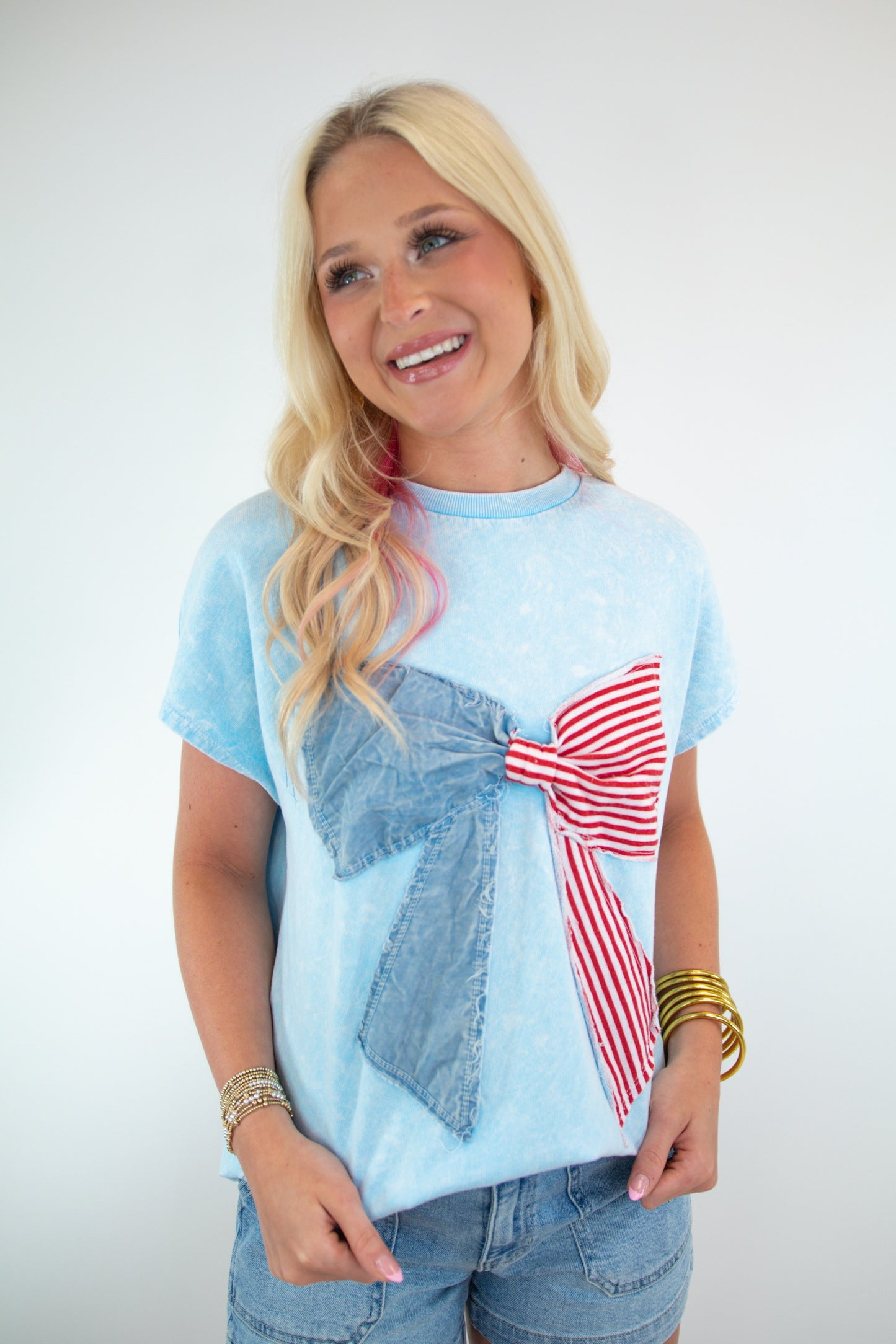 Americana Mineral Wash Bow Top