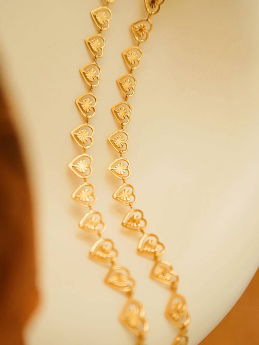 Agathe 18K Gold Non-Tarnish Dainty Heart Choker