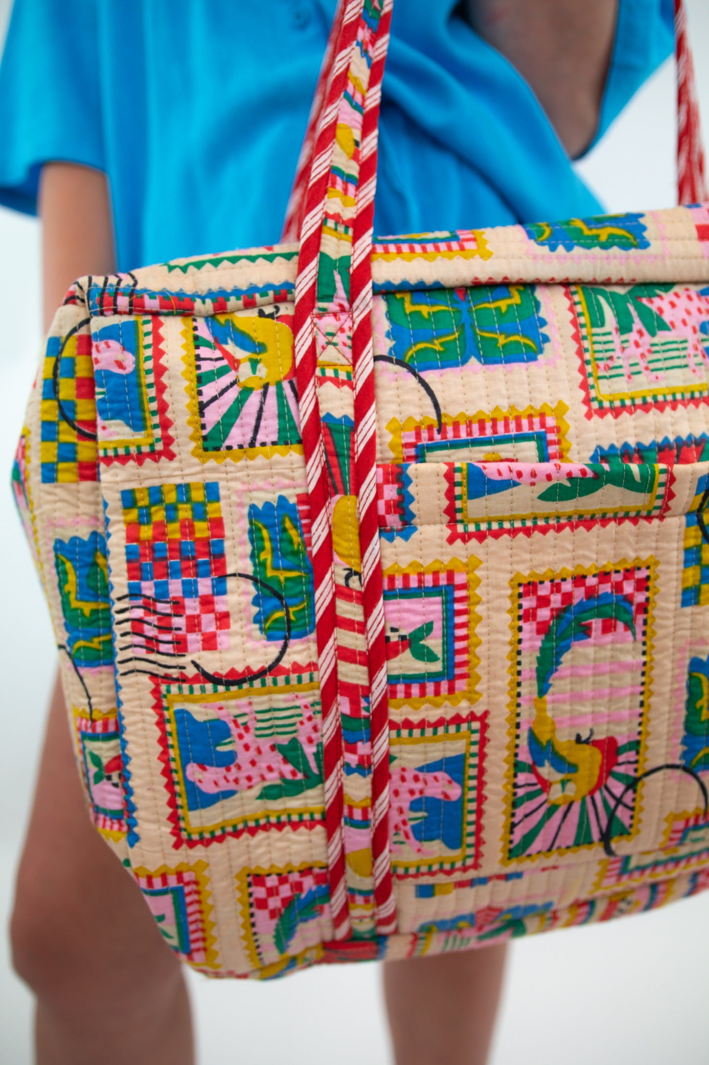 Tropical Quilted Duffle Bag