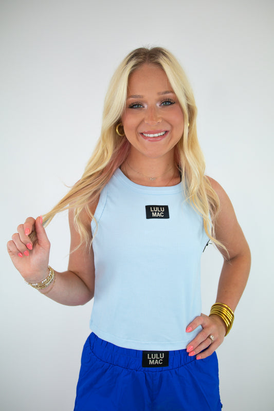 Light Blue Lulu Mac Tank