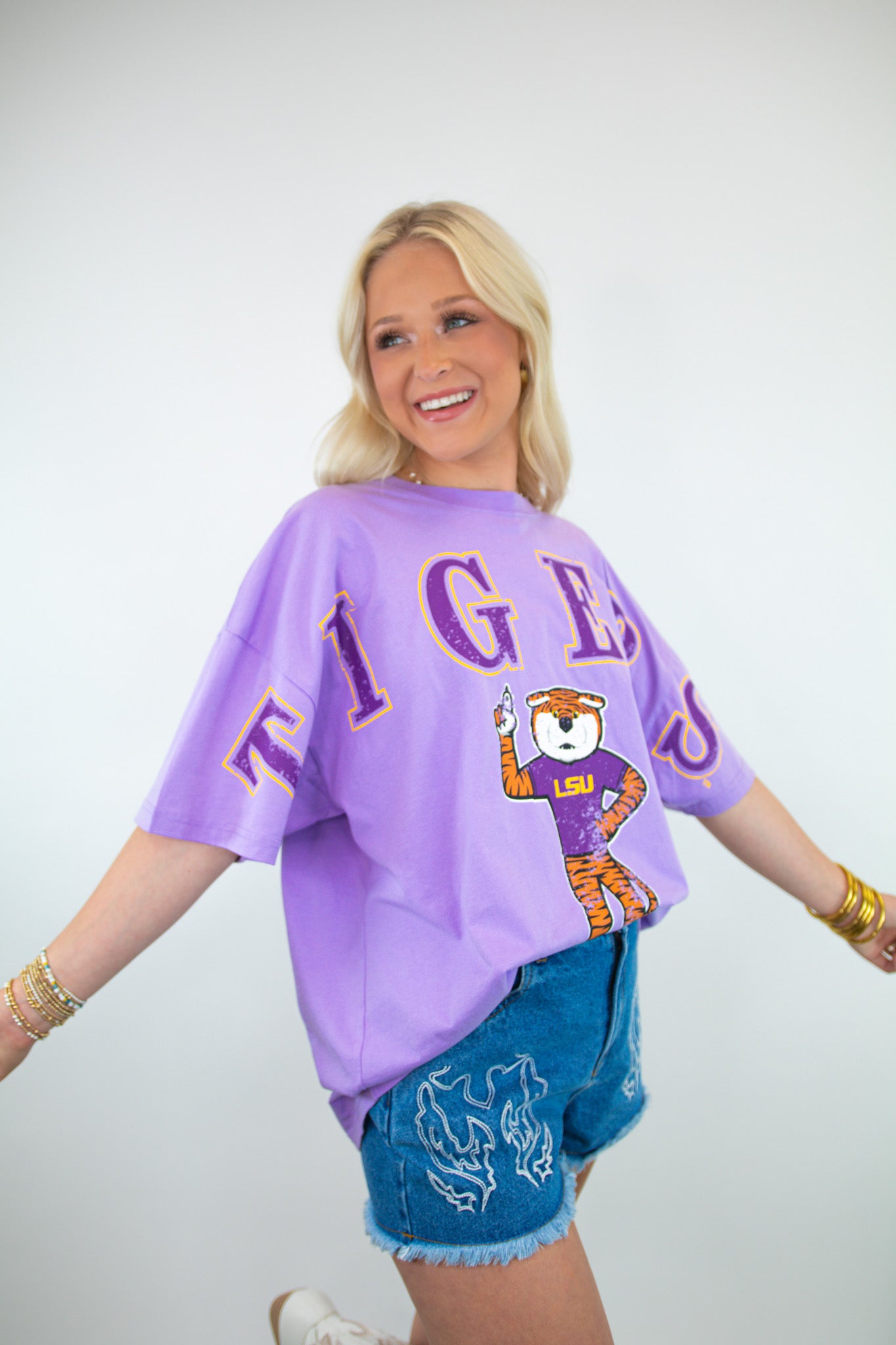 Tigers Licensed Oversized Game Day Tee