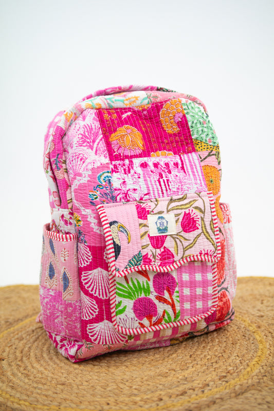 Pink Patchwork Quilted Bags