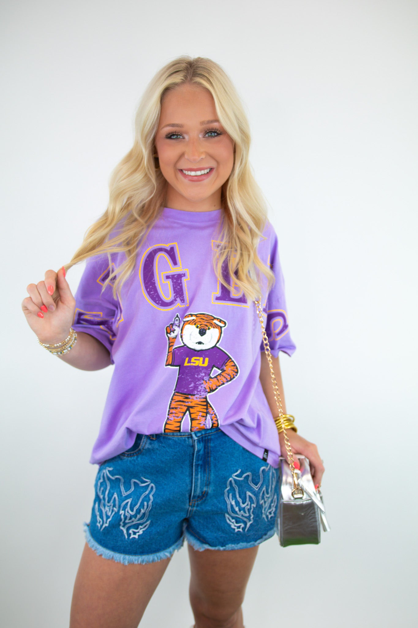 Tigers Licensed Oversized Game Day Tee