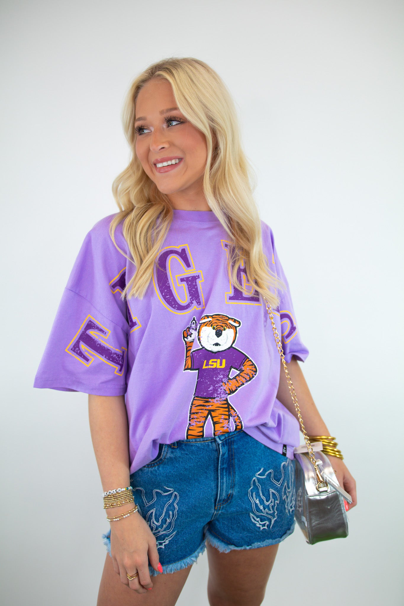 Tigers Licensed Oversized Game Day Tee