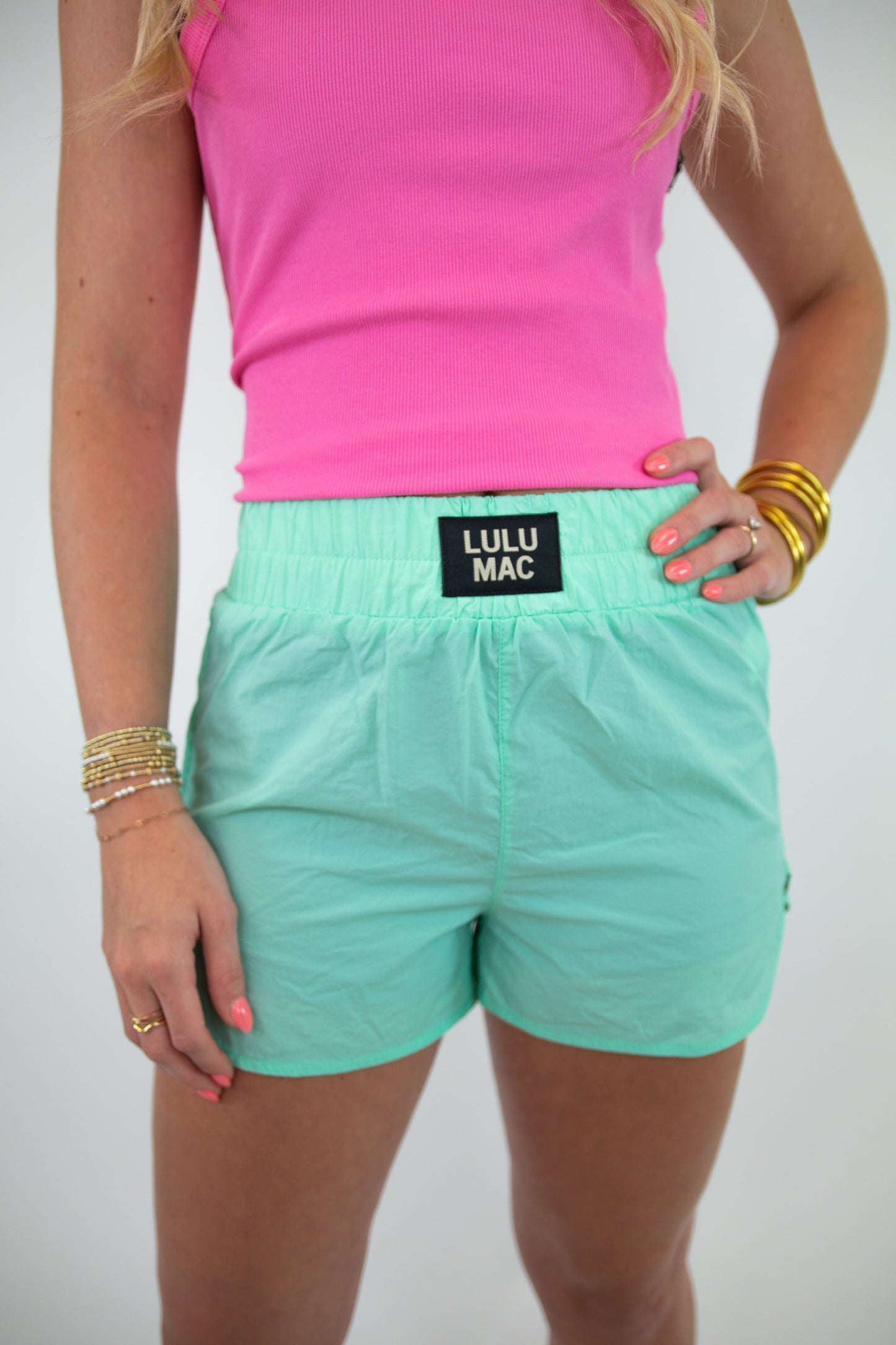 Mint Lulu Mac Shorts