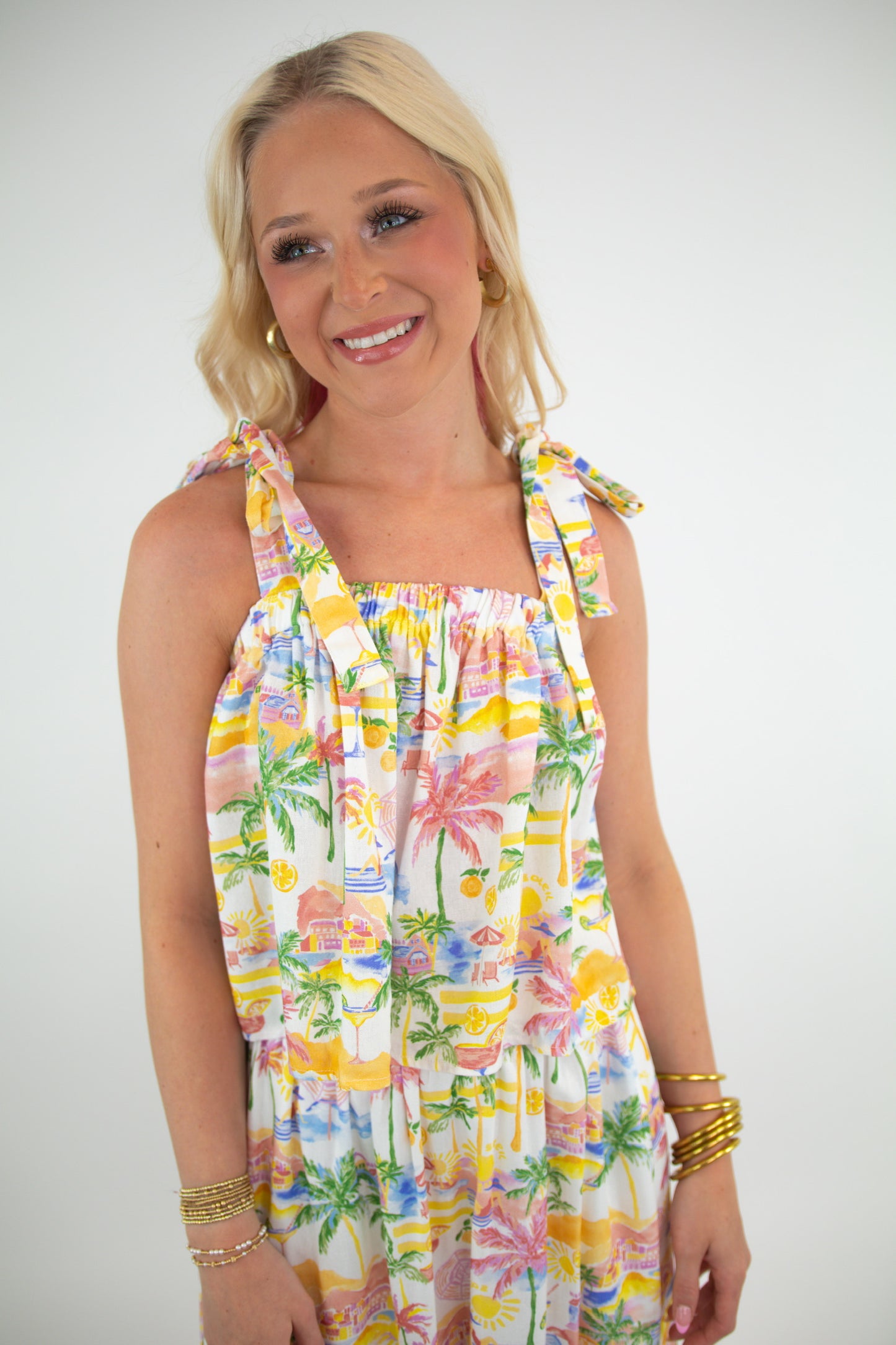 Tropical Print Cabana Tank