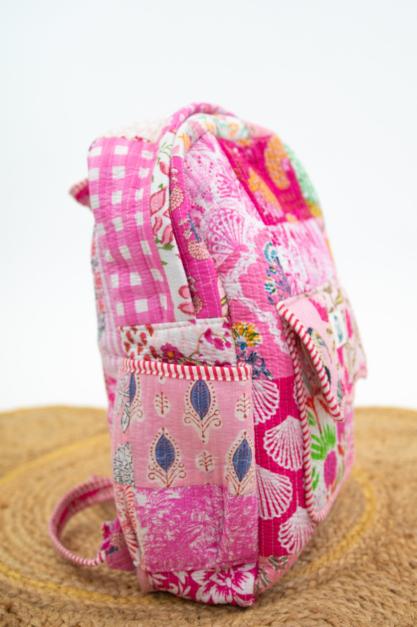 Pink Patchwork Quilted Bags